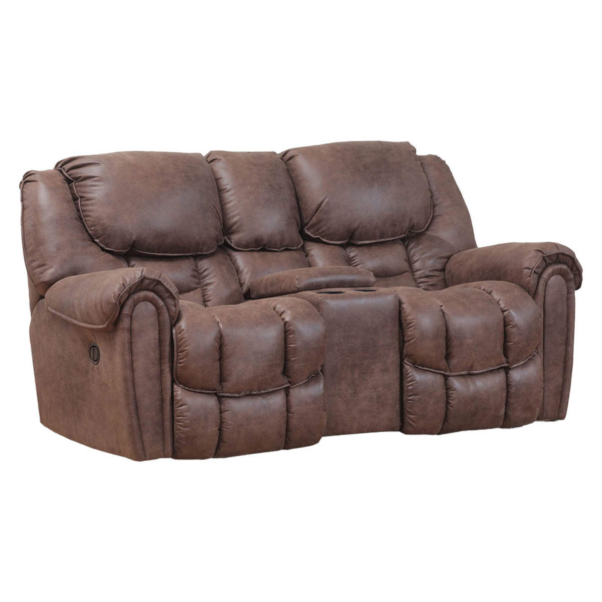 Picture of Mocha Chaise Recliner Loveseat