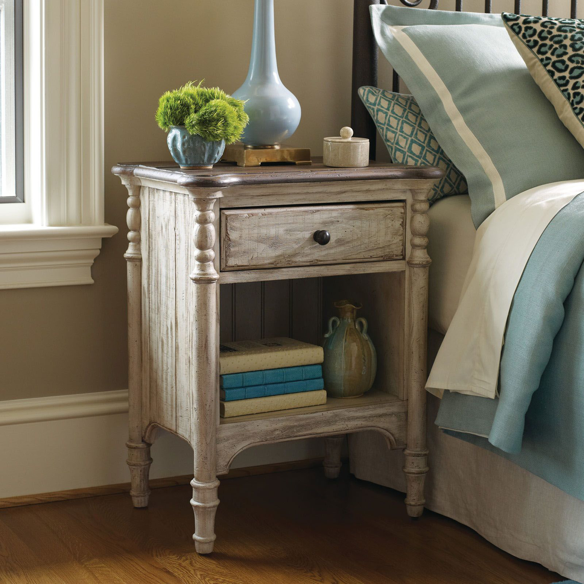 Picture of Solid Pine Open Nightstand