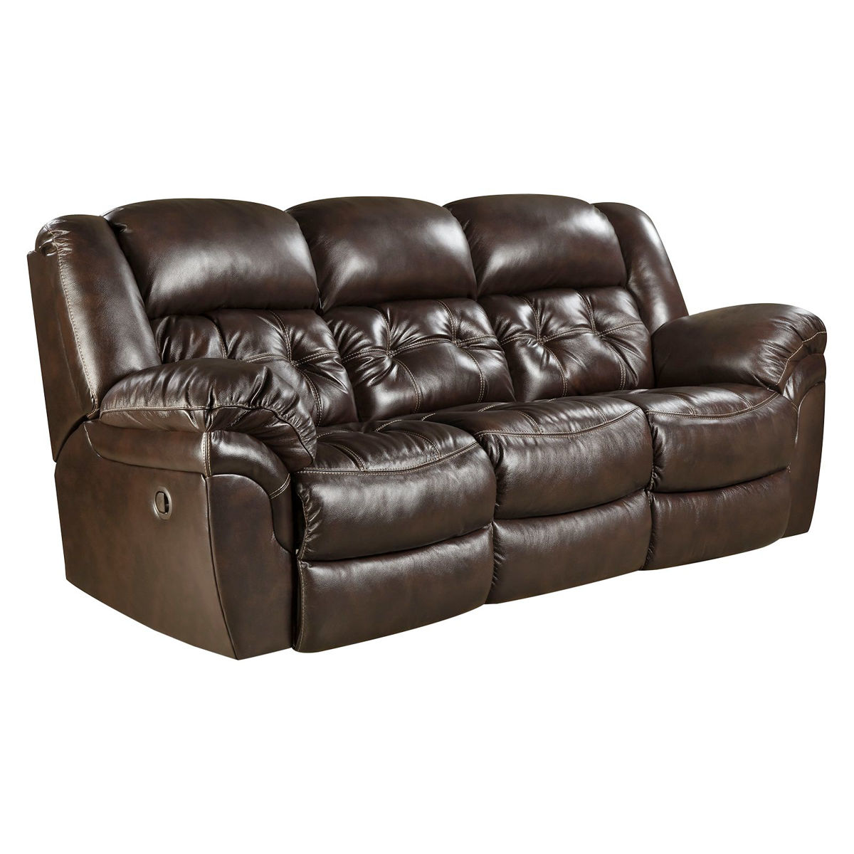 Picture of Whiskey Leather Recliner Sofa