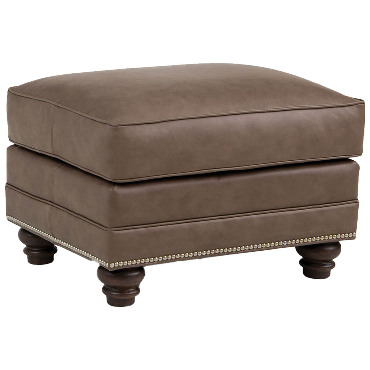 Picture of #302 All Leather Ottoman