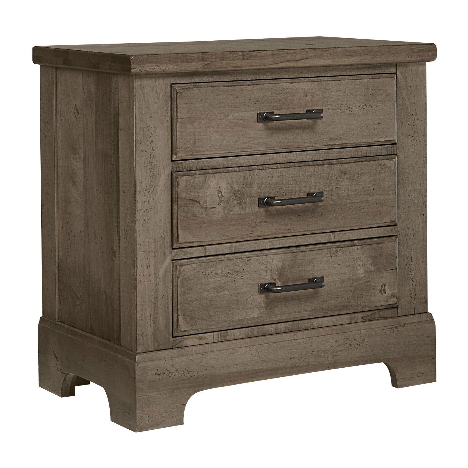 Cool Rustic Three Drawer Nightstand
