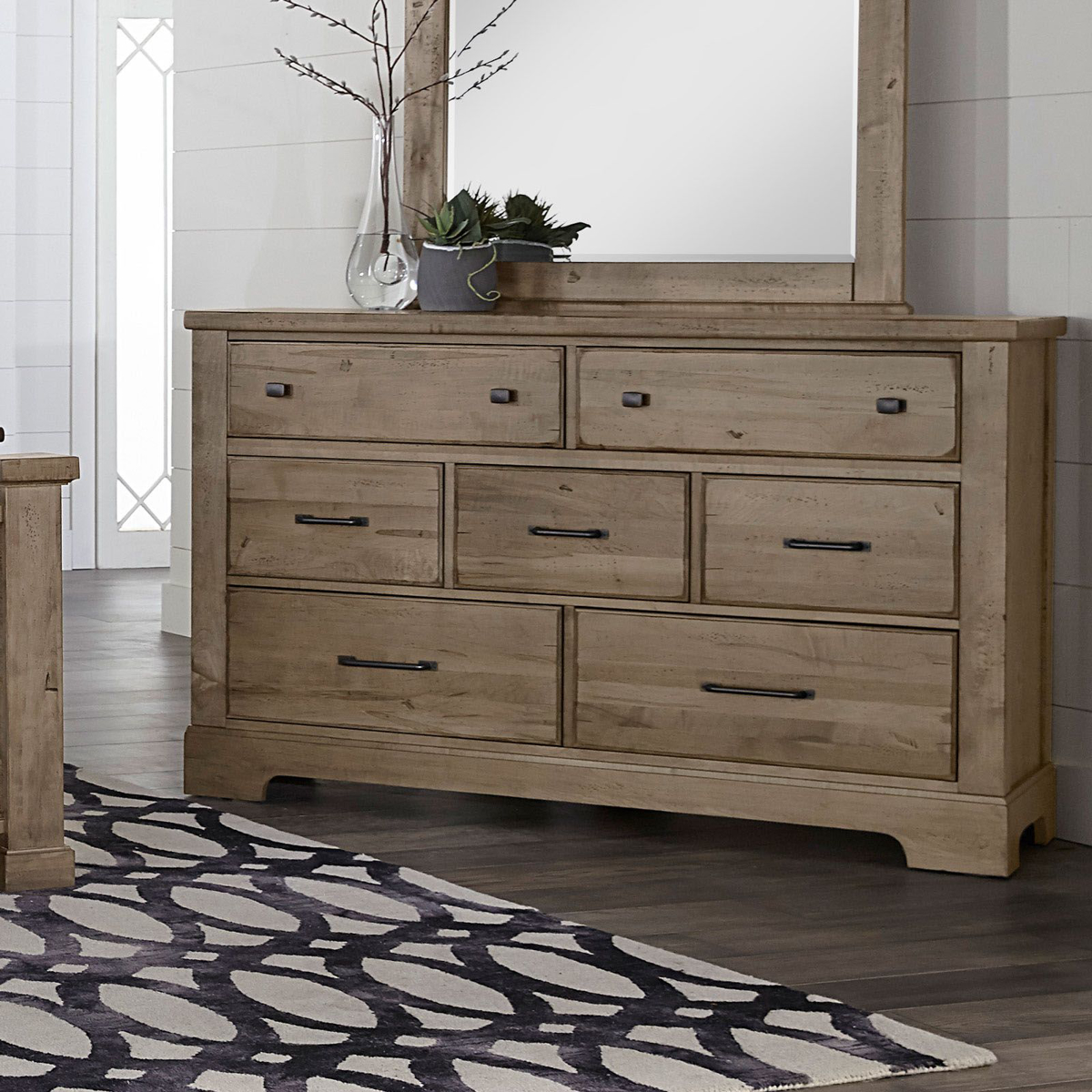 Picture of Cool Rustic Seven Drawer Dresser