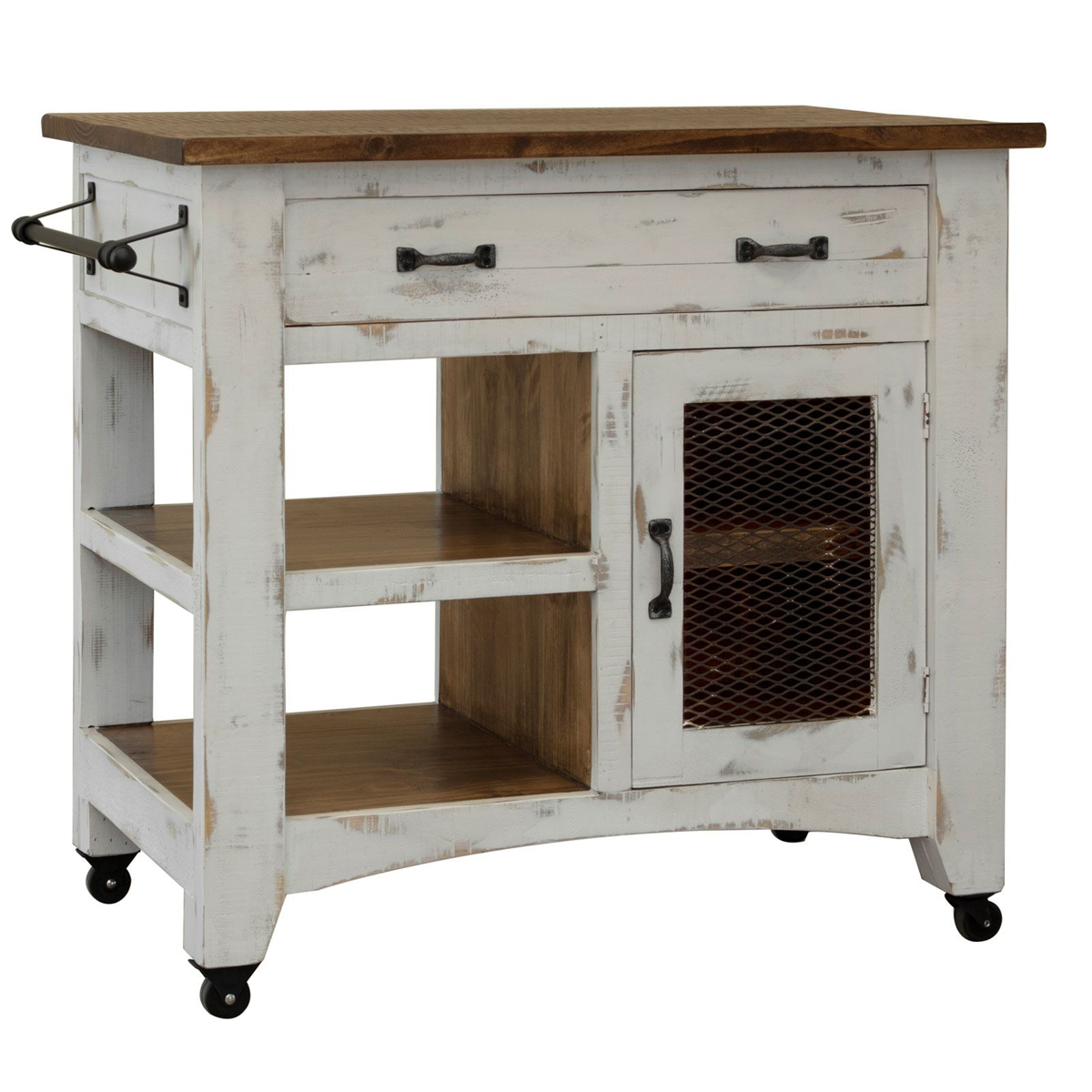 Picture of Antique White Kitchen Island