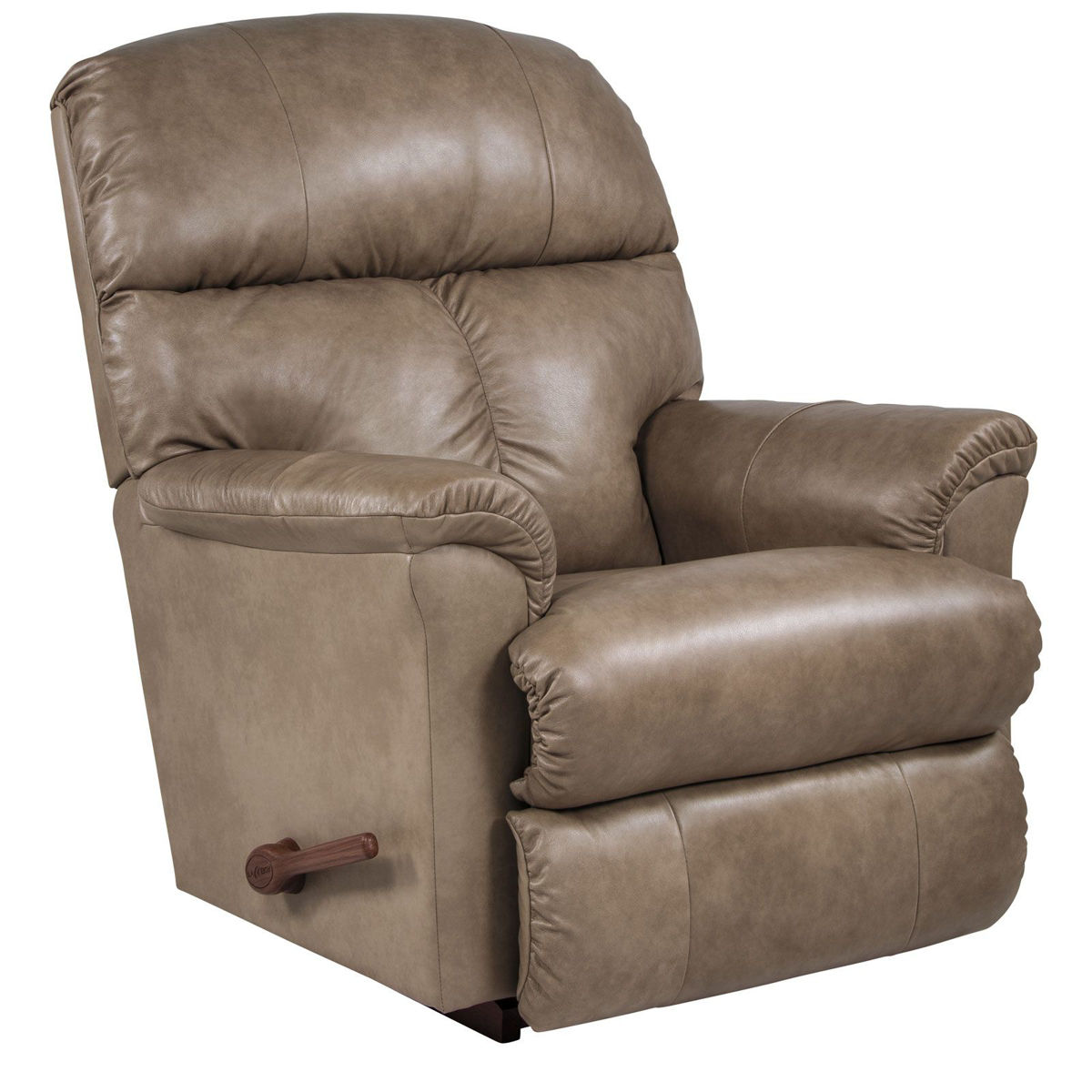 Picture of Reed Leather Beige Rocker Recliner