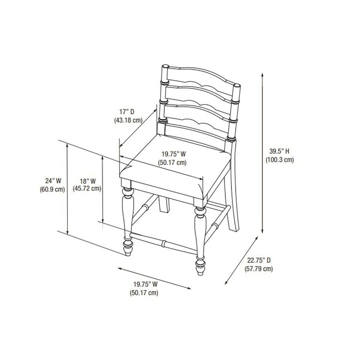 Picture of Marino White Wash Finish Stool