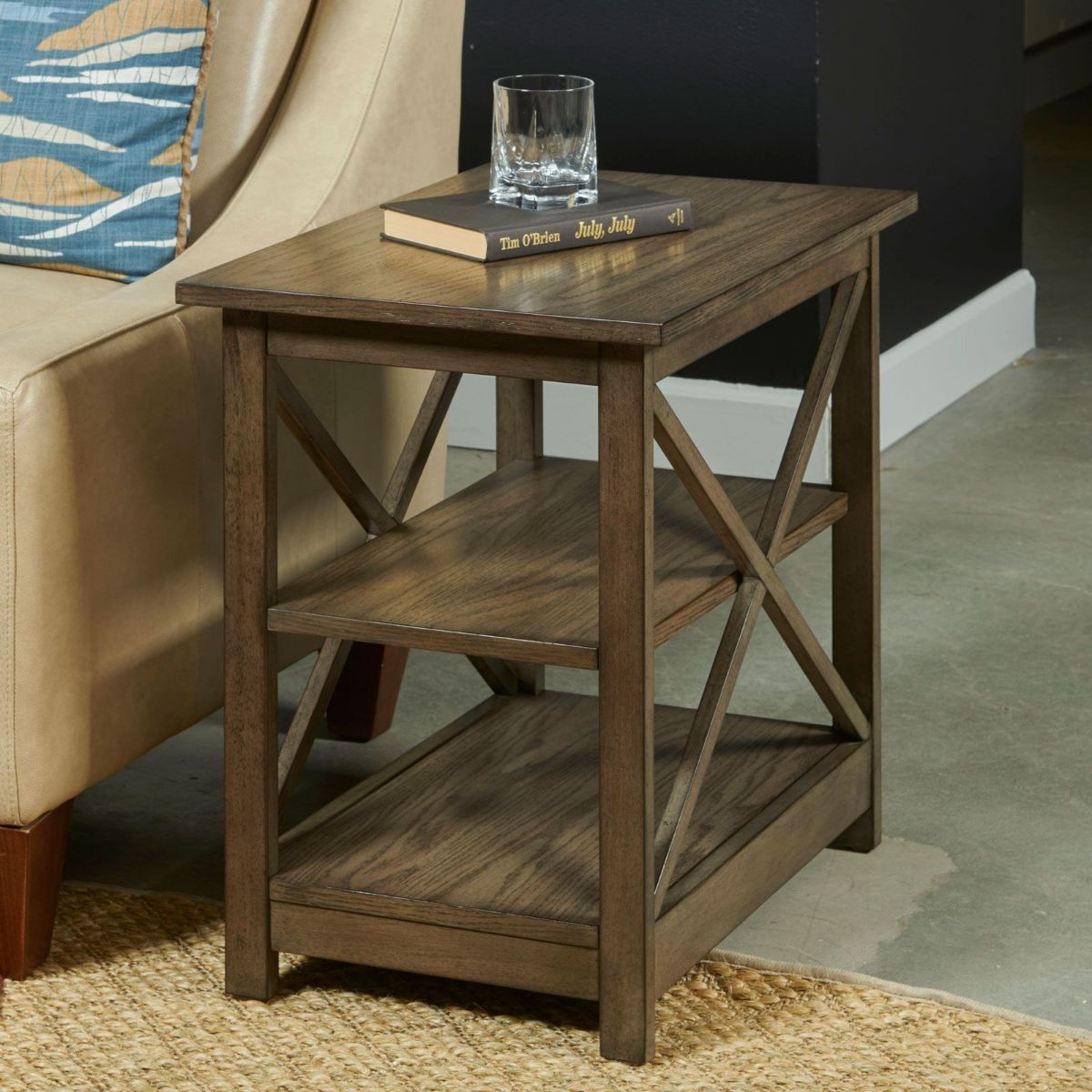 Picture of Mid Tone Brown Chairside Table