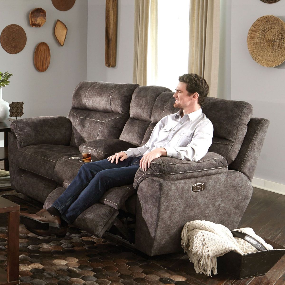 Picture of Sedona Smoke Power Reclining Loveseat