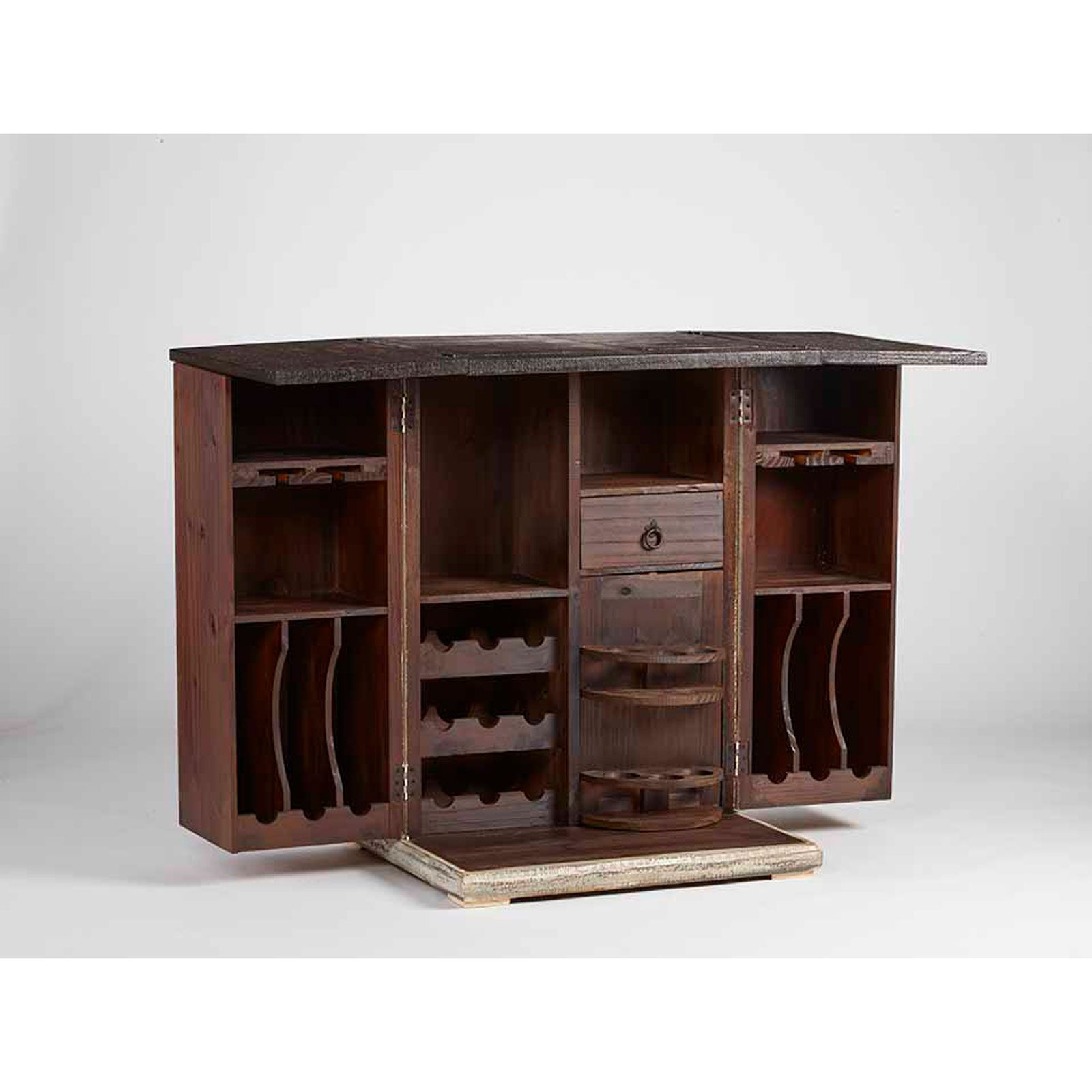 Folding liquor online cabinet