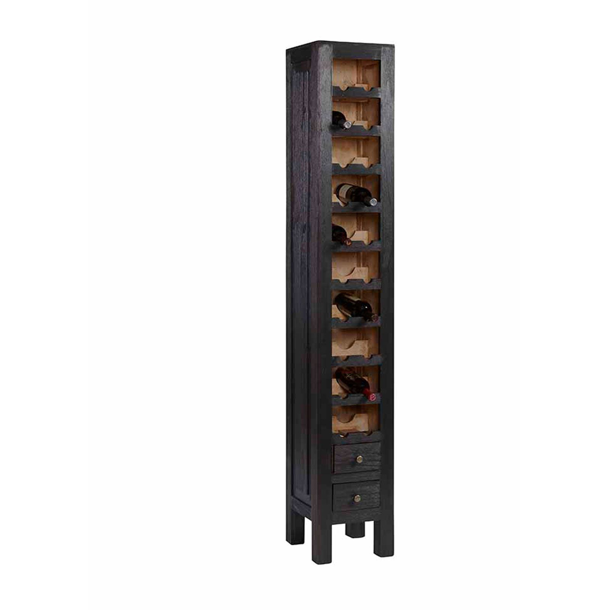 Picture of Rustic Gray Wine Cabinet