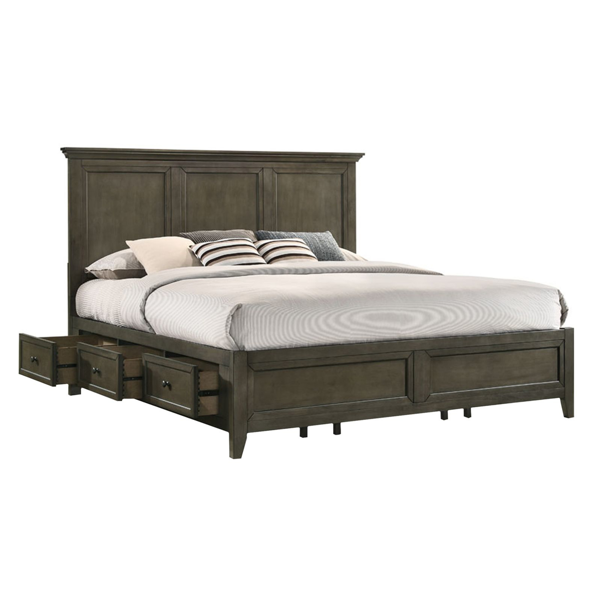 Picture of San Mateo Gray King Storage Bed