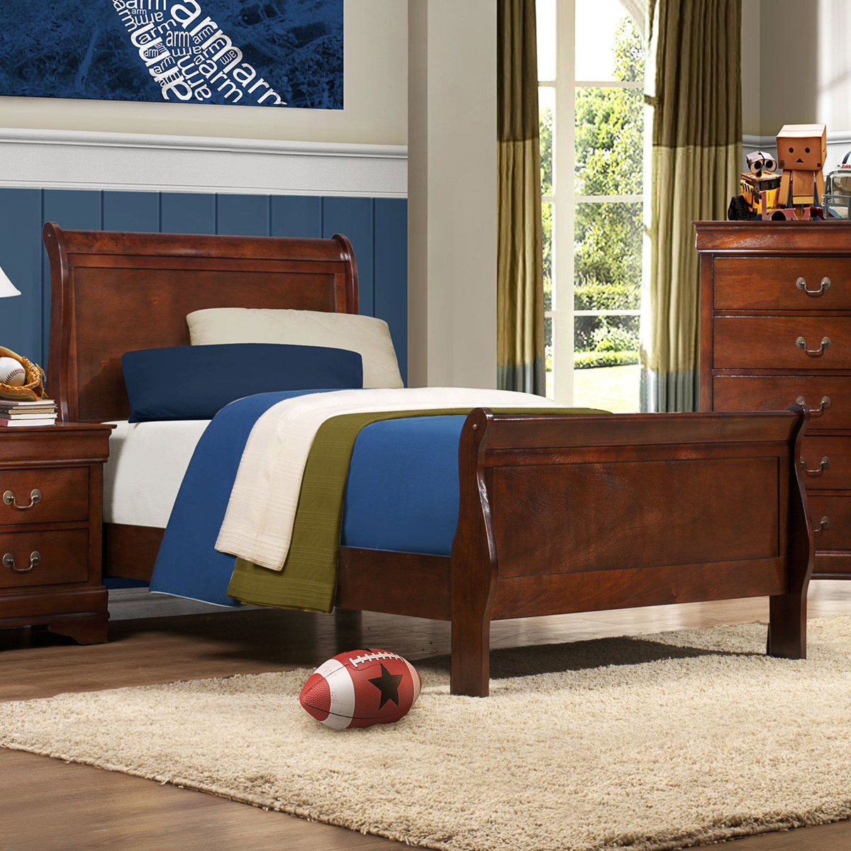 Picture of Mayville Cherry Twin Bed