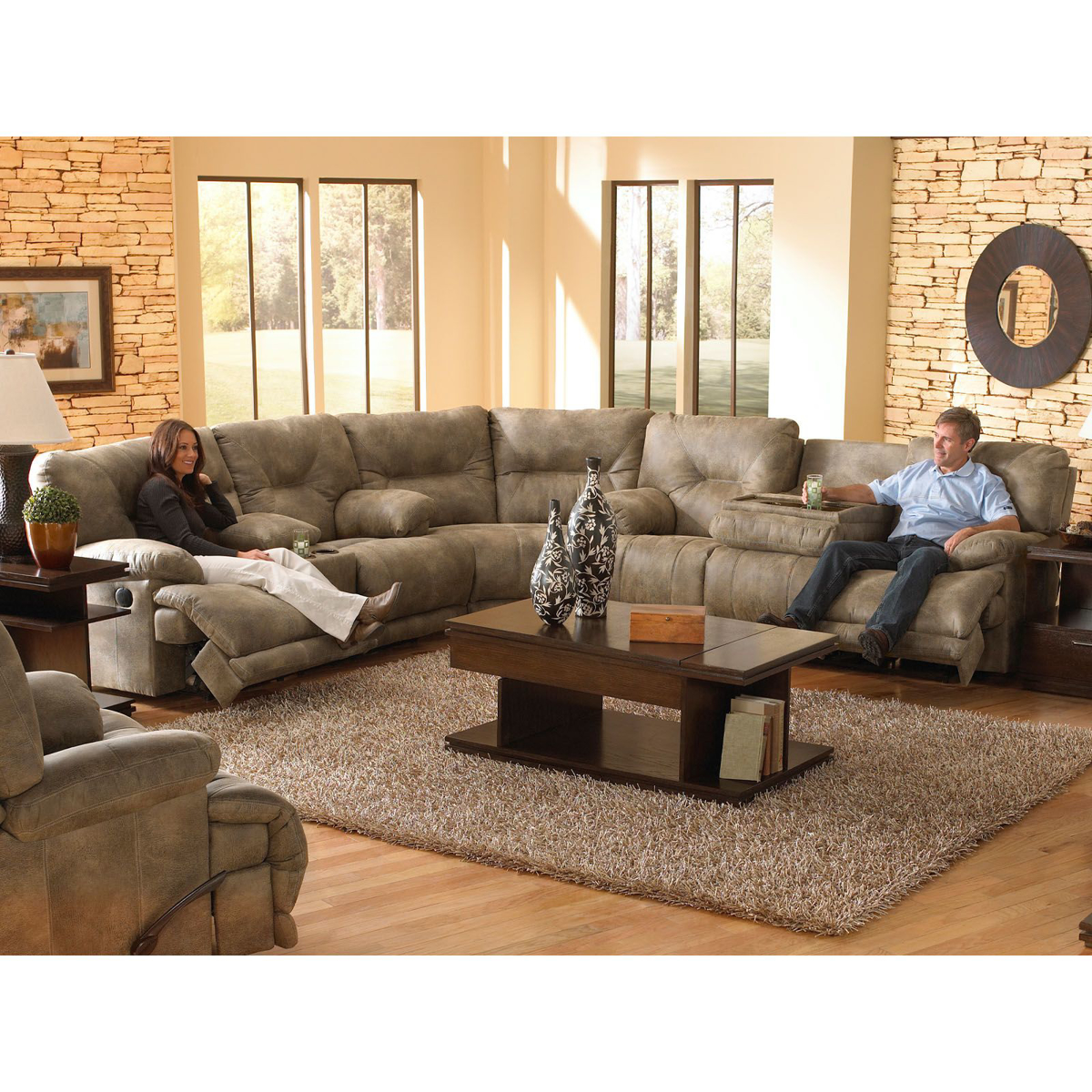 Picture of Voyager Lay Flat Recliner Sectional