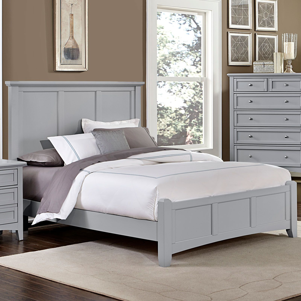 Picture of Gray Finish Full Size Bed
