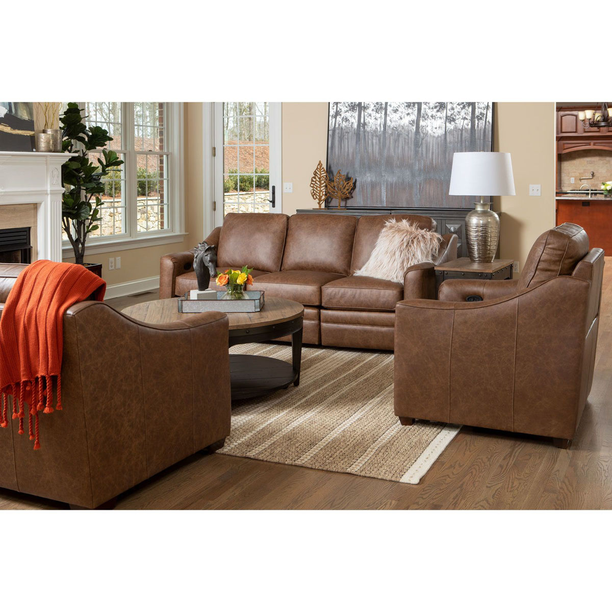 Picture of Winslow Leather Power Recliner Sofa