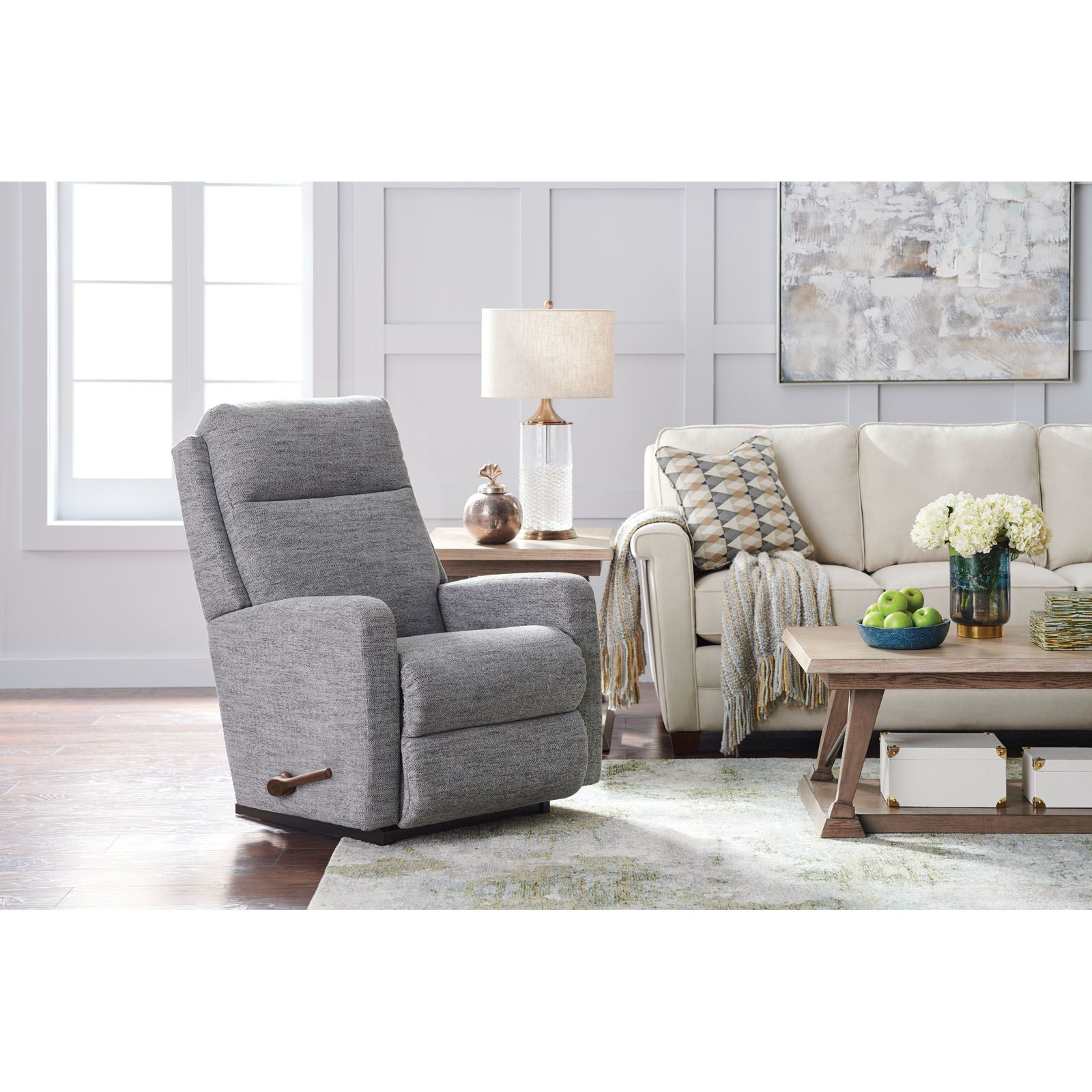 Lazy boy chairs online with ottomans