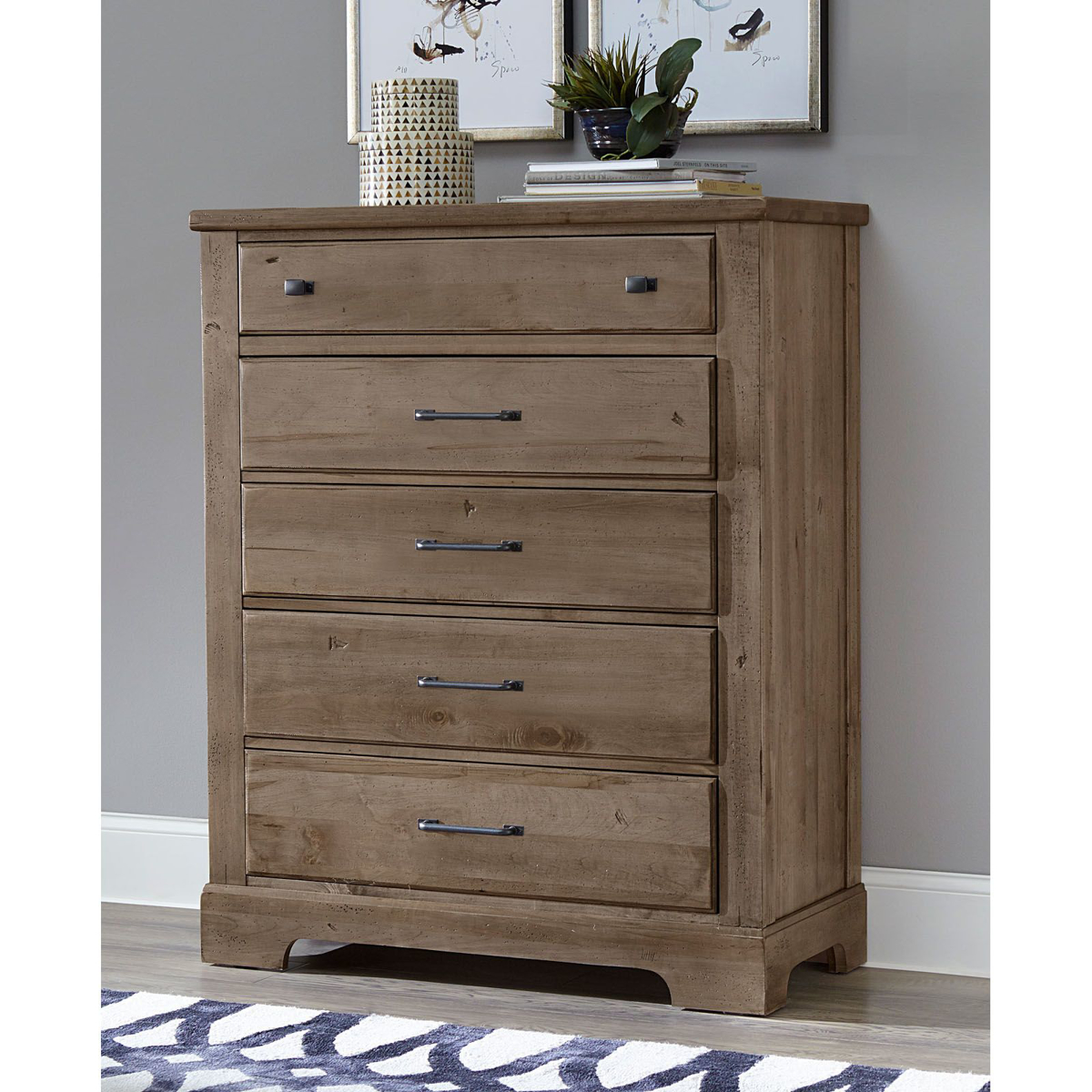 Picture of Cool Rustic Five Drawer Chest