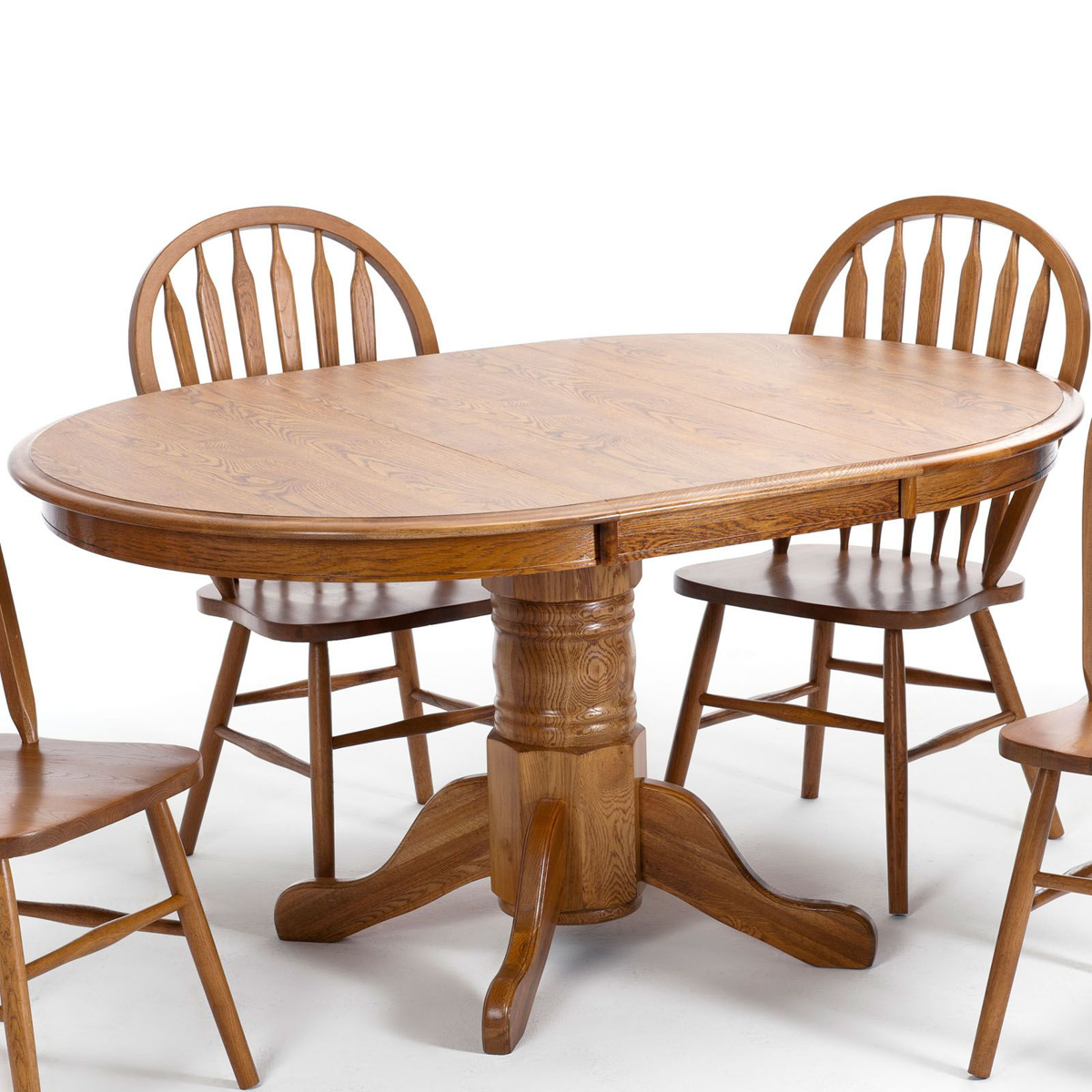 Picture of Solid Oak Pedestal Table