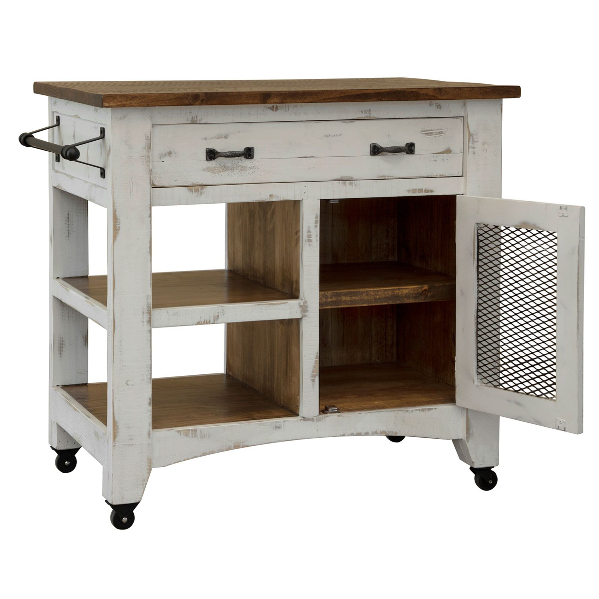 Picture of Antique White Kitchen Island