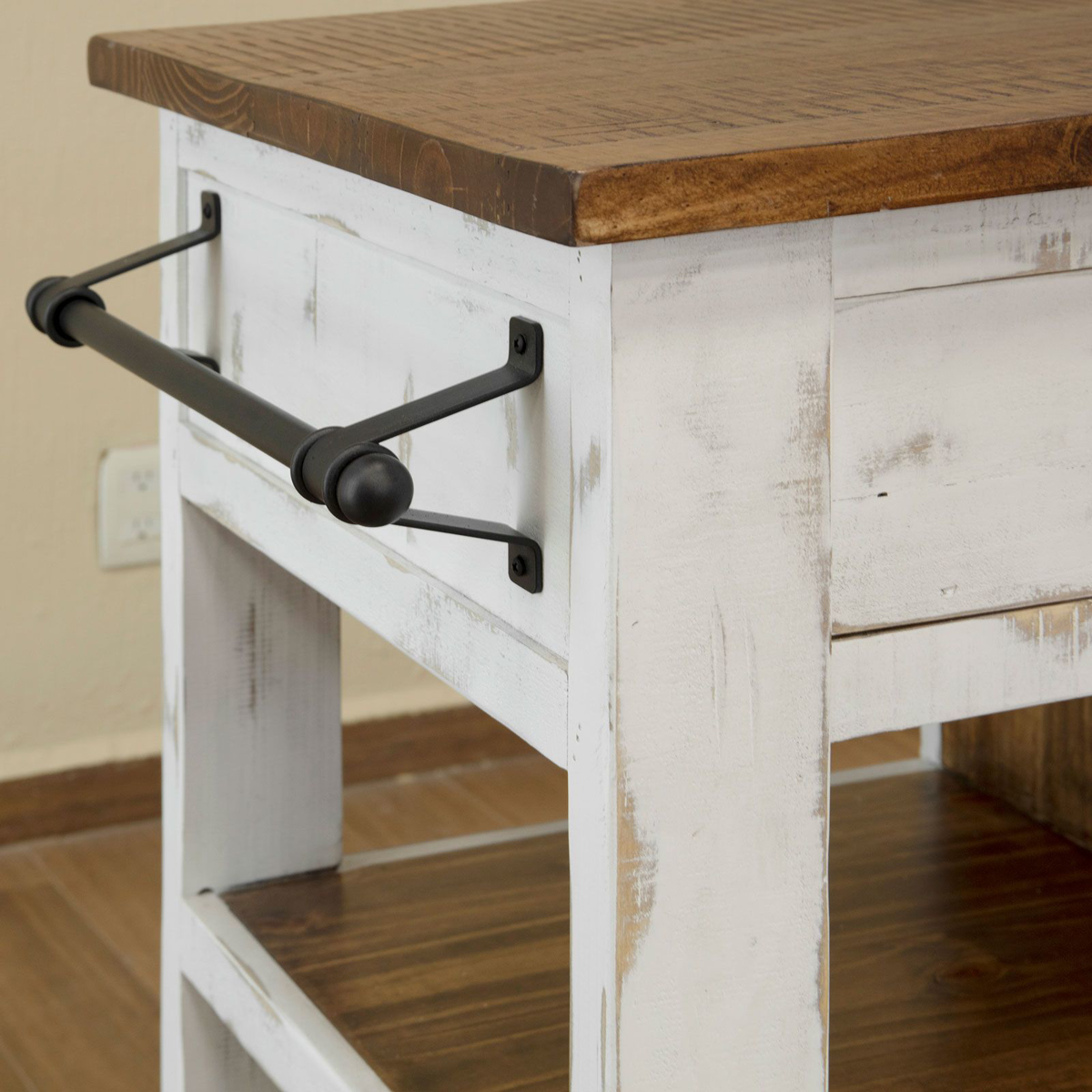 Picture of Antique White Kitchen Island