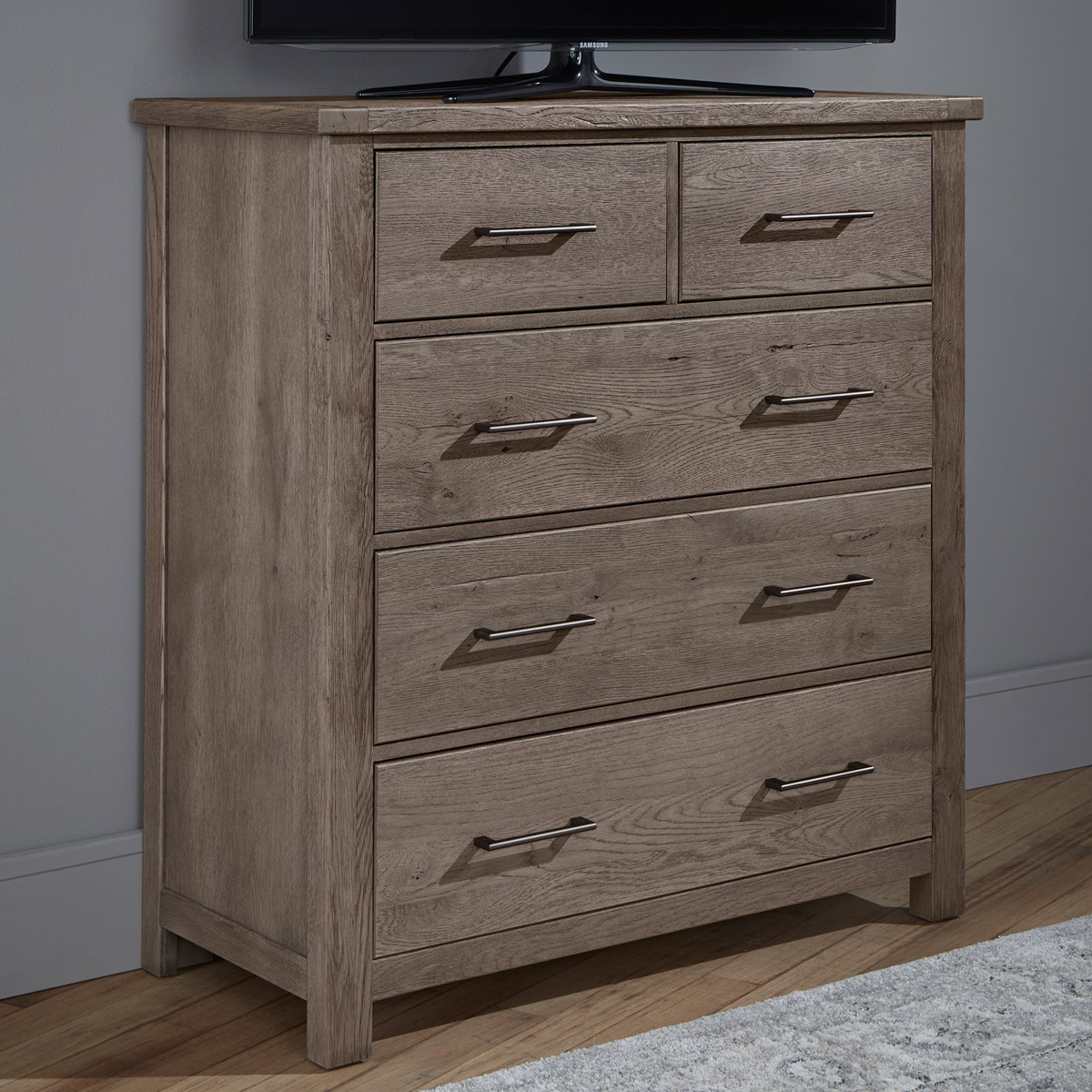 Picture of Mystic Gray Dovetail Standing Dresser