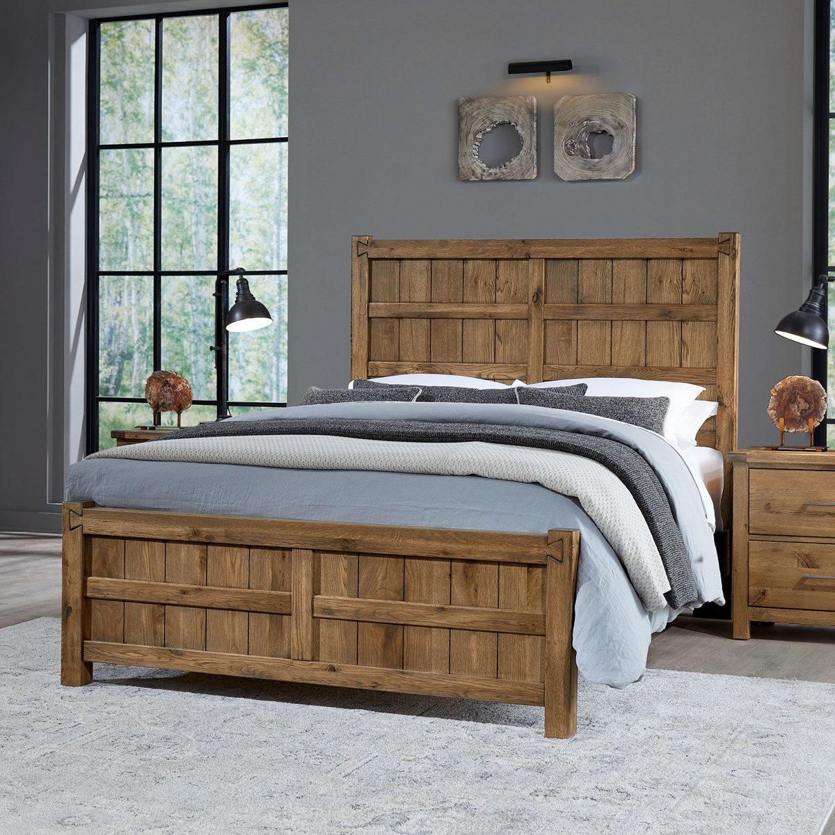 Picture of Natural Board & Batten Queen Bed