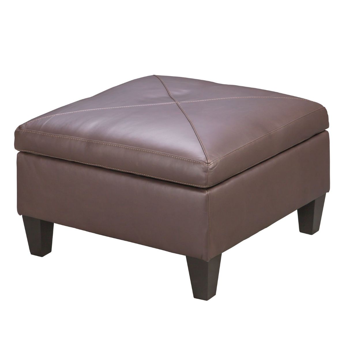 Picture of Square All Leather Storage Ottoman