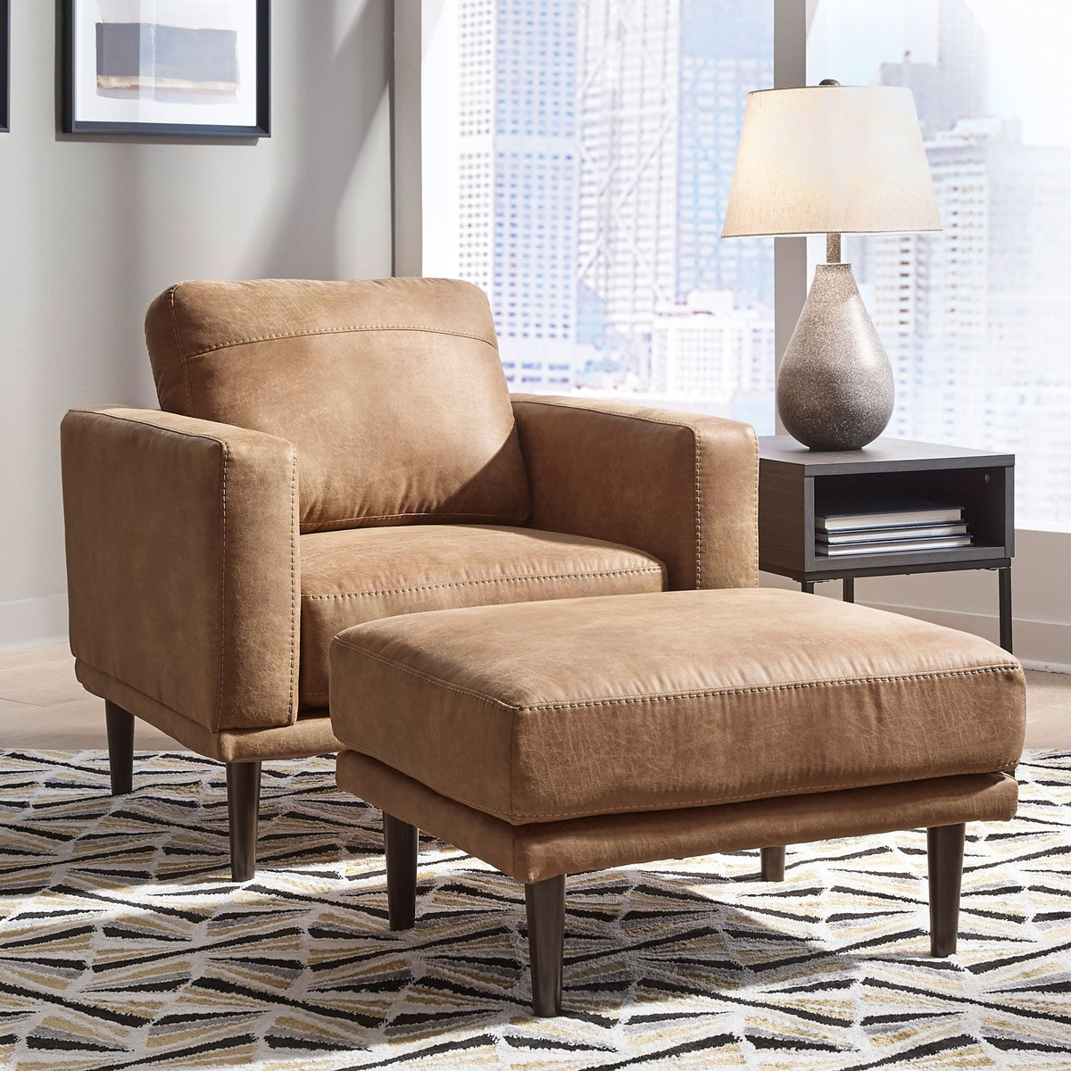 Picture of Arroyo Caramel Ottoman