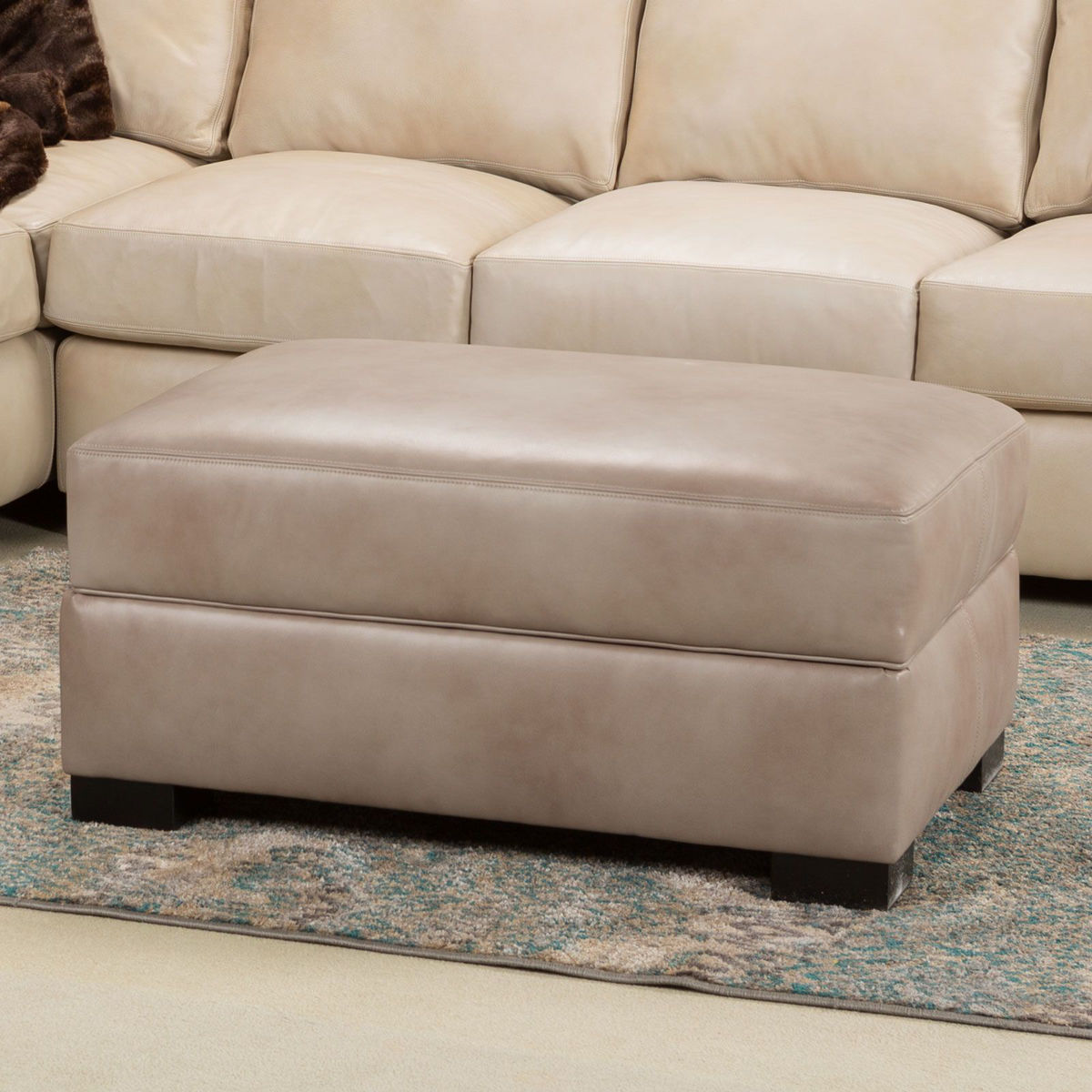 Picture of Genesis Leather Storage Ottoman