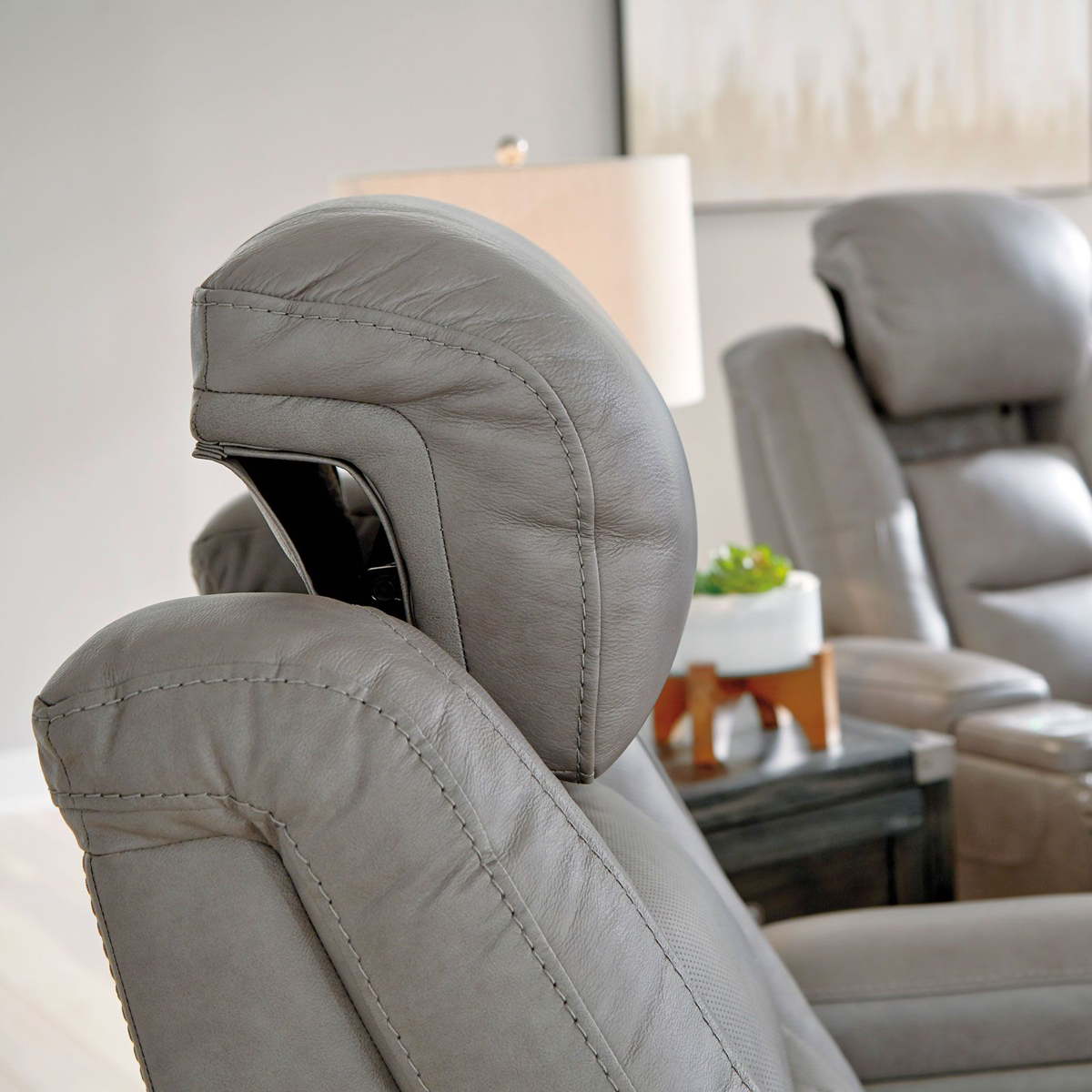 Picture of Gray Power Recliner