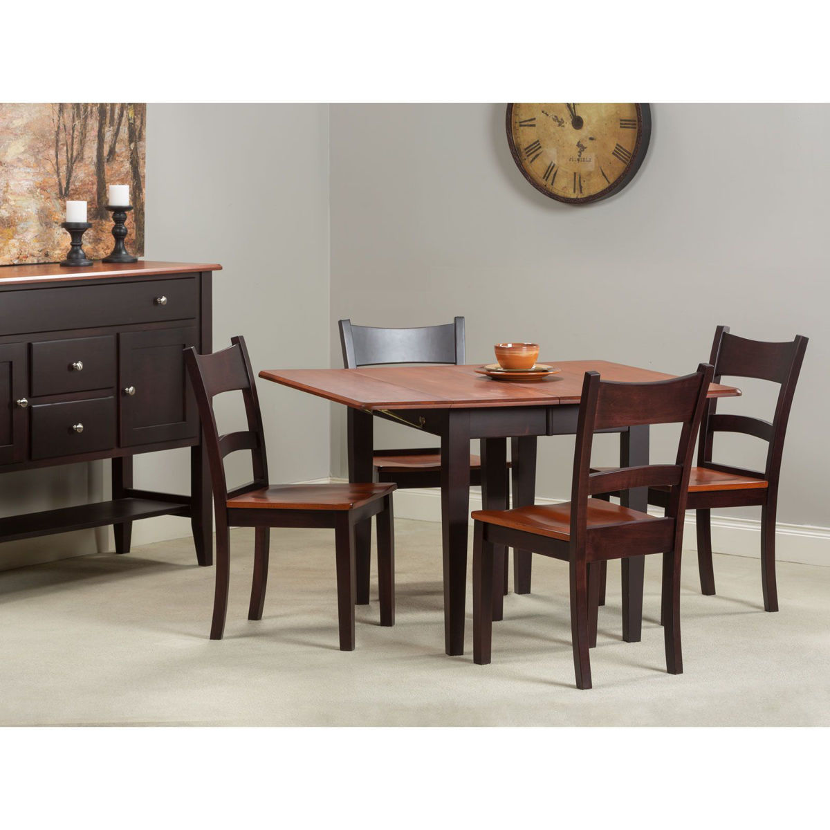 Picture of Saber Dining Table & 4 Carson Chairs