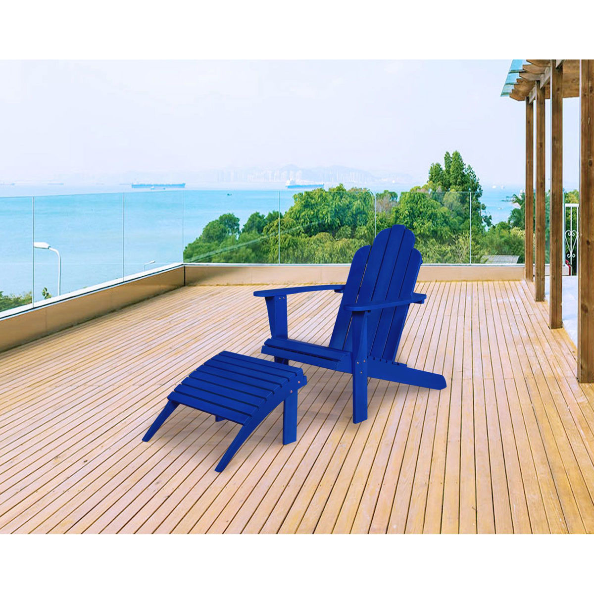 Picture of Blue Adirondack Chair