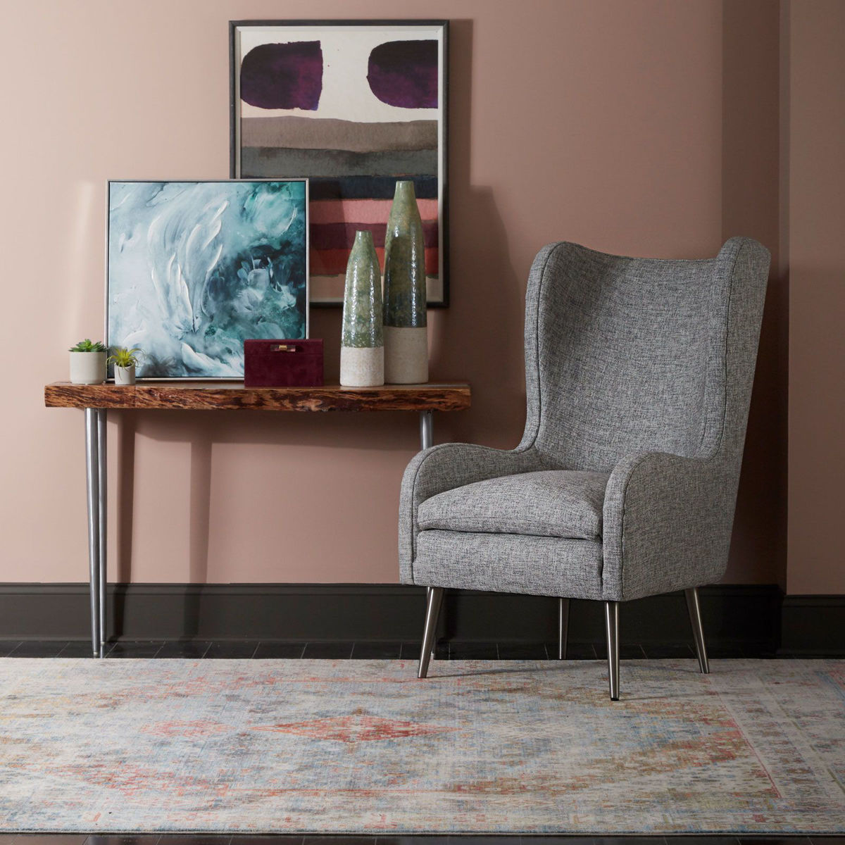 Picture of Barbara Dusk Wingback Chair
