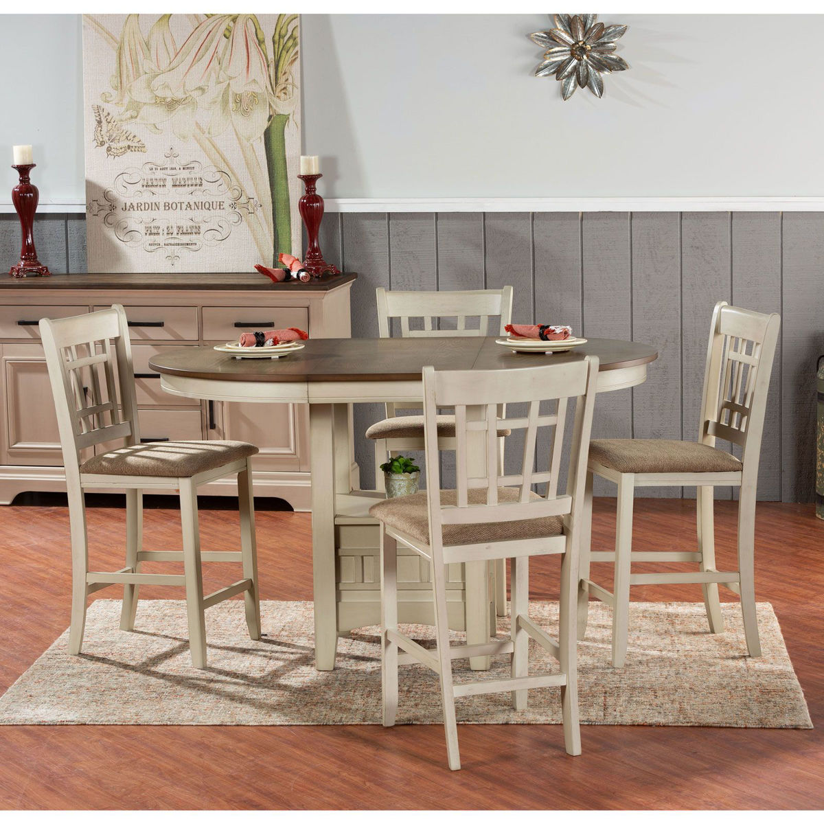 Picture of Mission Casual Table & 4 Stools