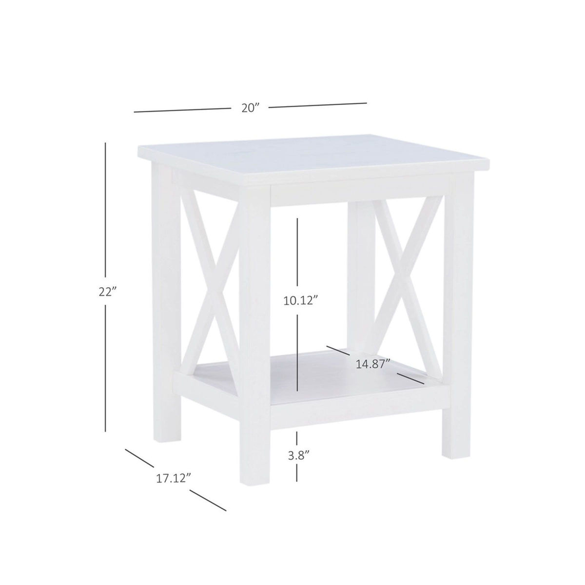Picture of Dover White End Table