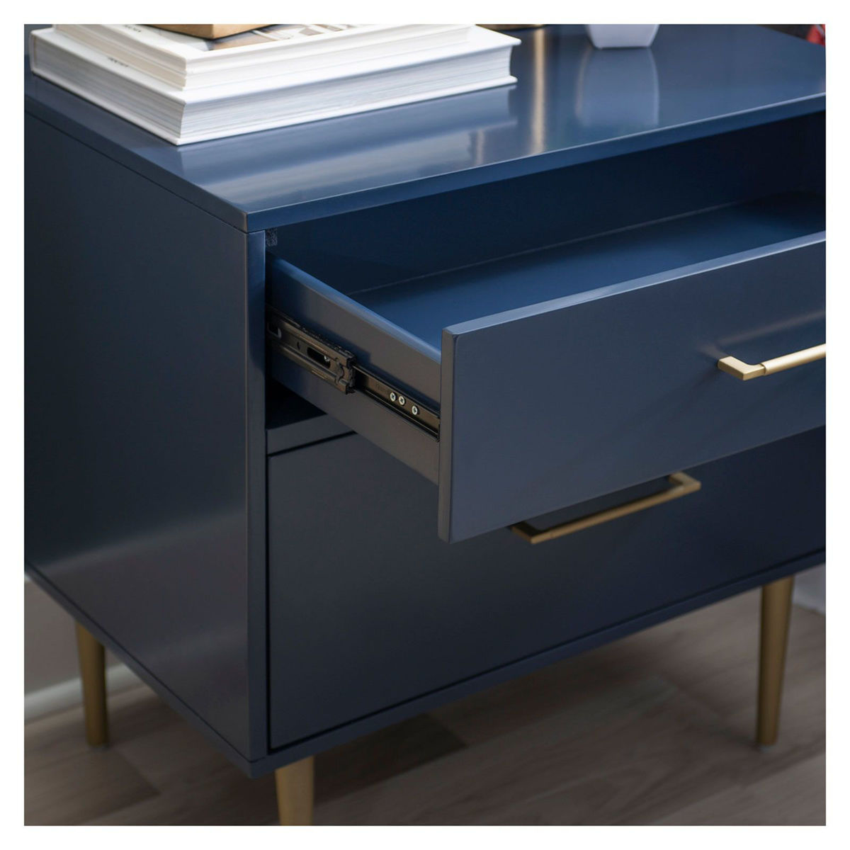Picture of Gwyneth Glam Navy Nightstand
