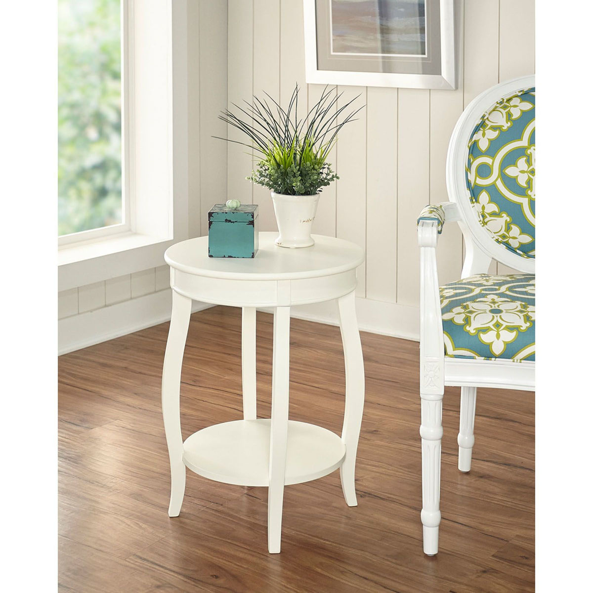 Picture of White Accent Table
