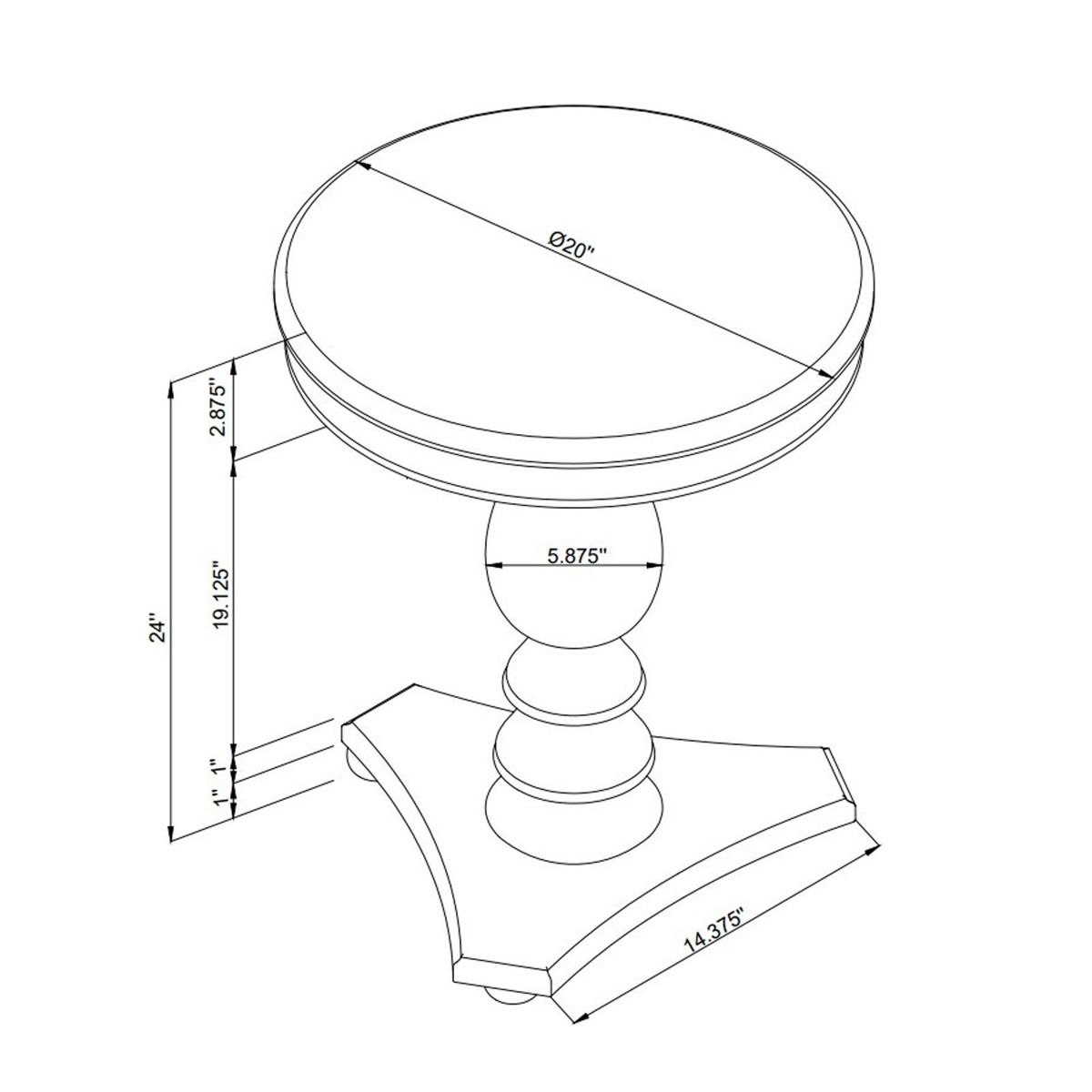 Picture of Hannon Natural Side Table