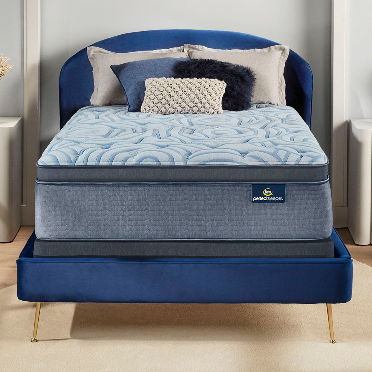 Picture of Queen Luminous Sleep Pillow Top Medium Hybrid Mattress
