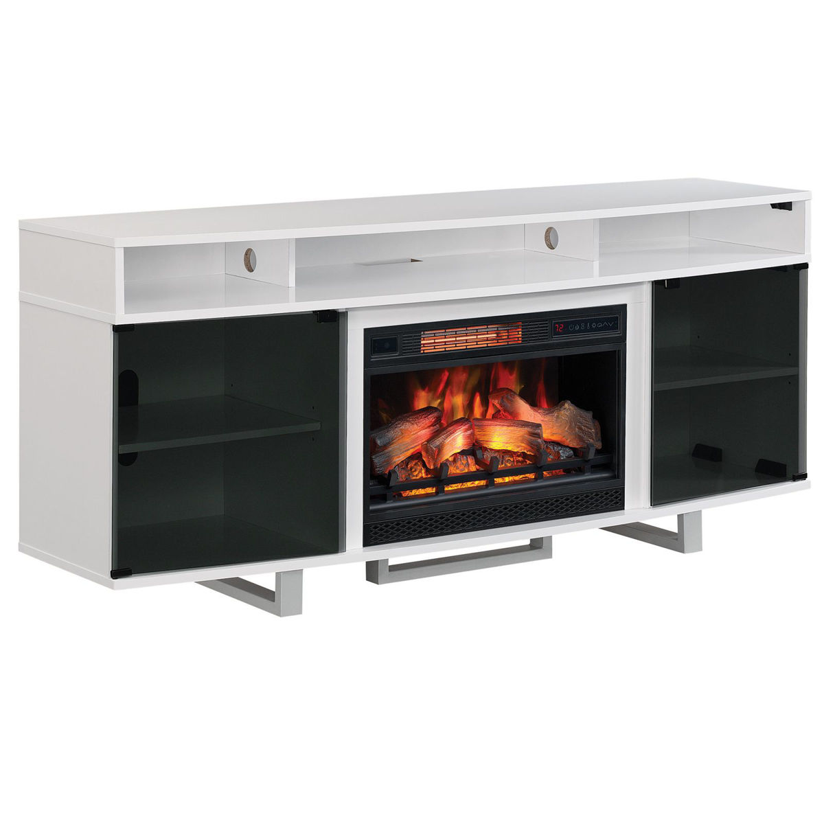 Picture of Enterprise 72" TV Stand & Fireplace Insert
