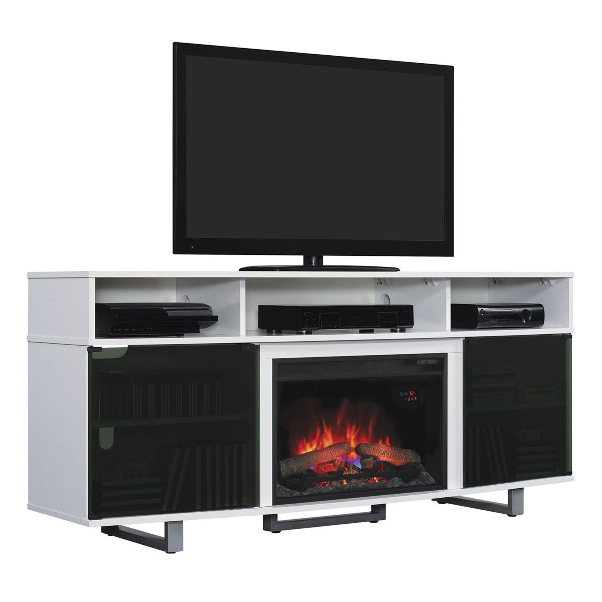 Picture of Enterprise 72" TV Stand & Fireplace Insert