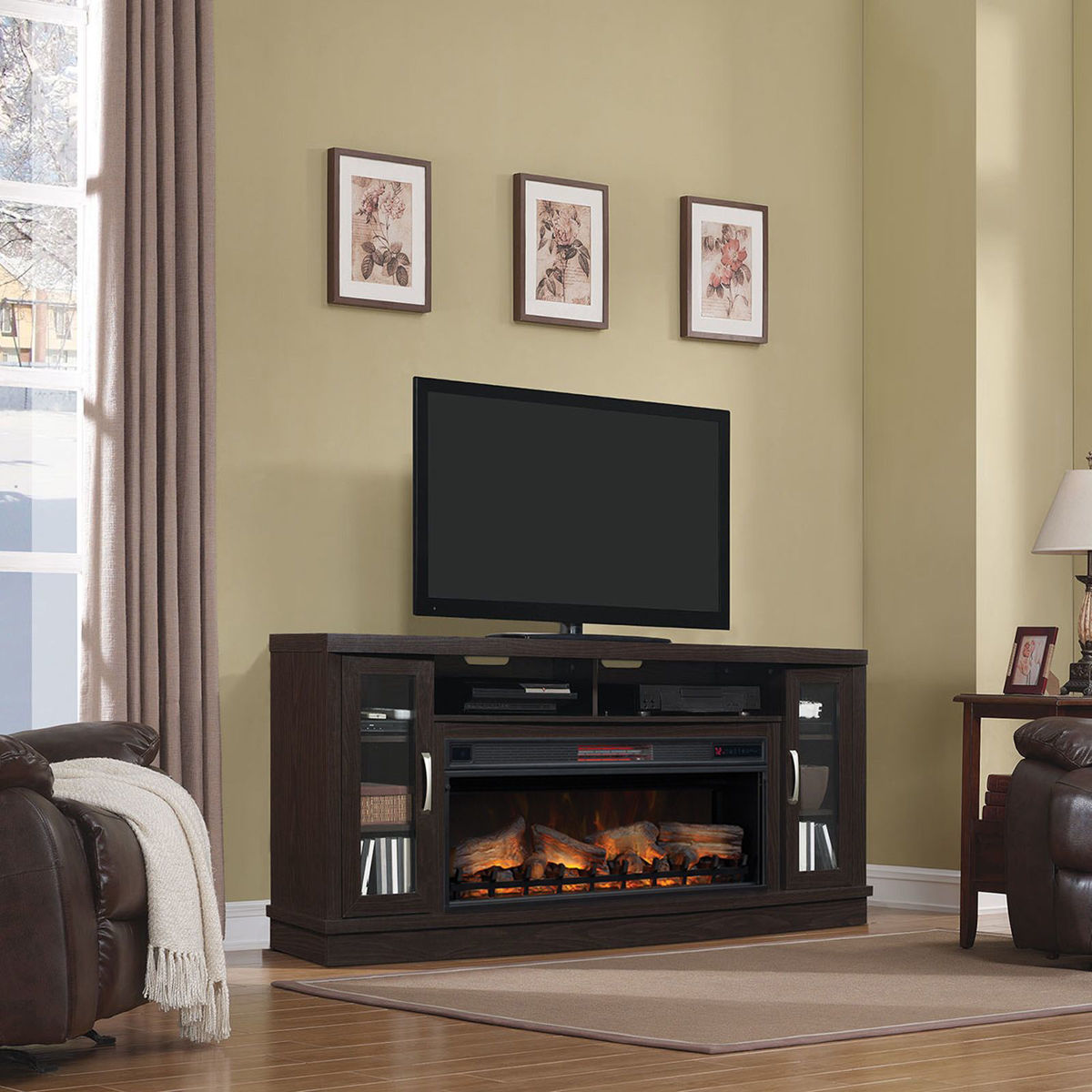 Picture of Hutchinson TV Stand & Fireplace Insert