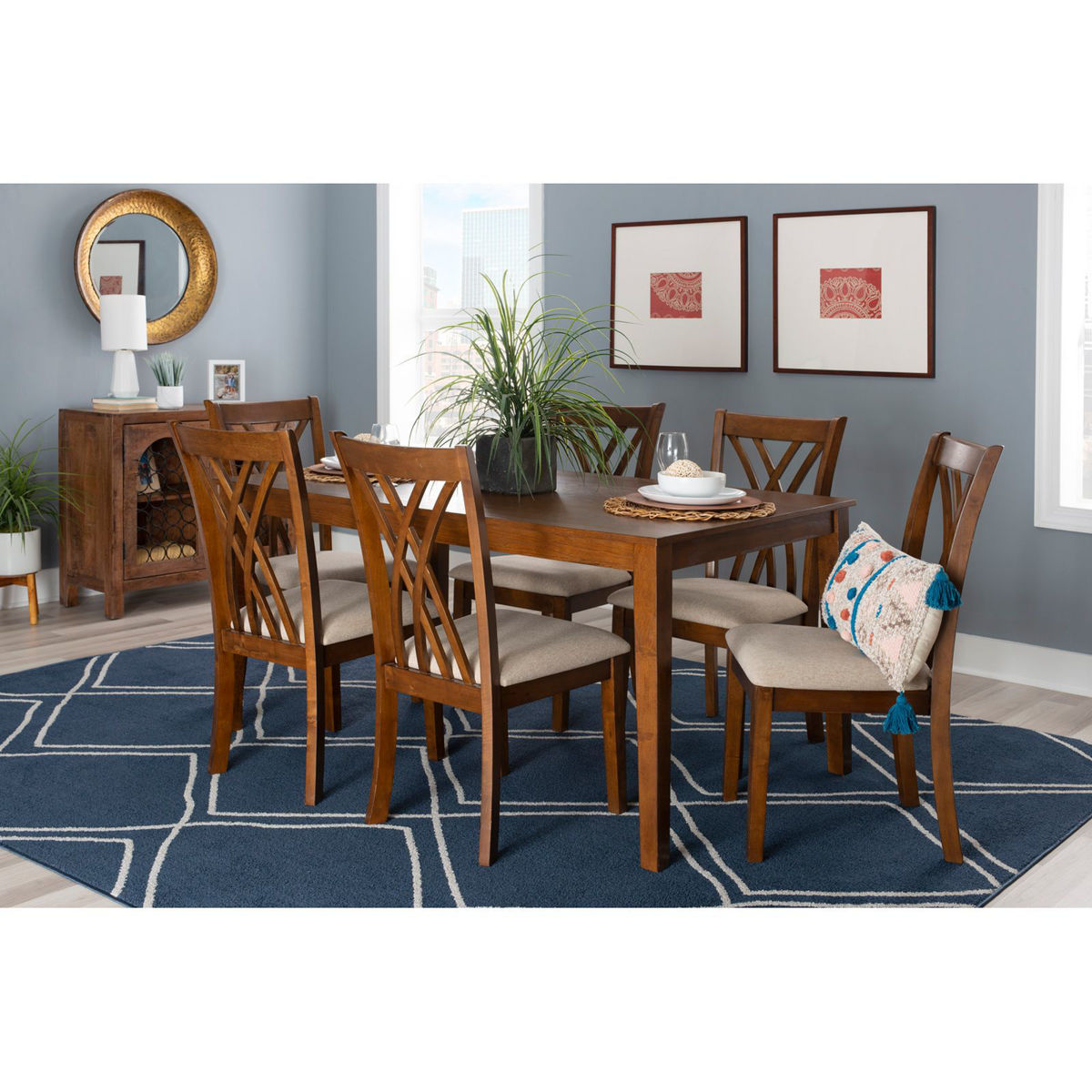 Picture of Starla Brown 7-Piece Dining Set