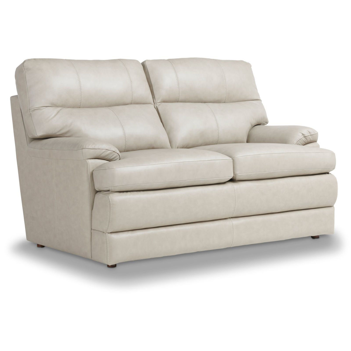 Picture of Miles Pebble Leather Loveseat