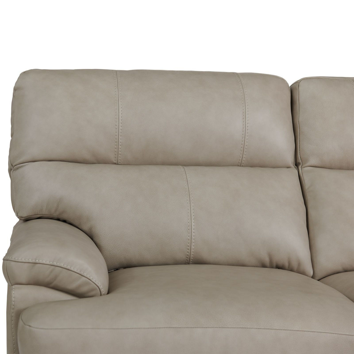 Picture of Miles Pebble Leather Loveseat