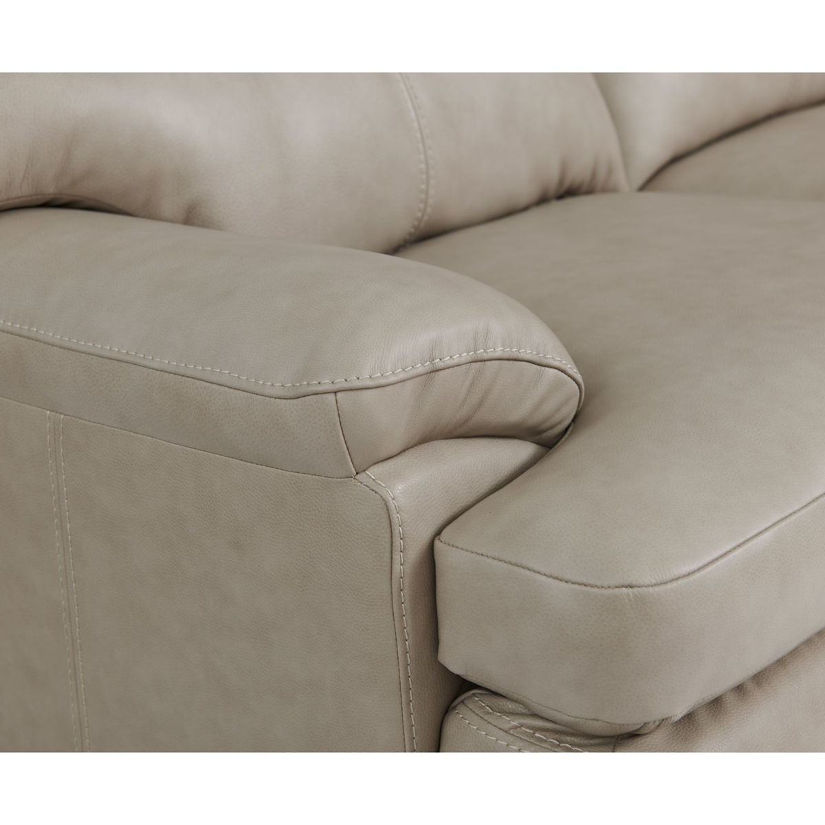 Picture of Miles Pebble Leather Loveseat