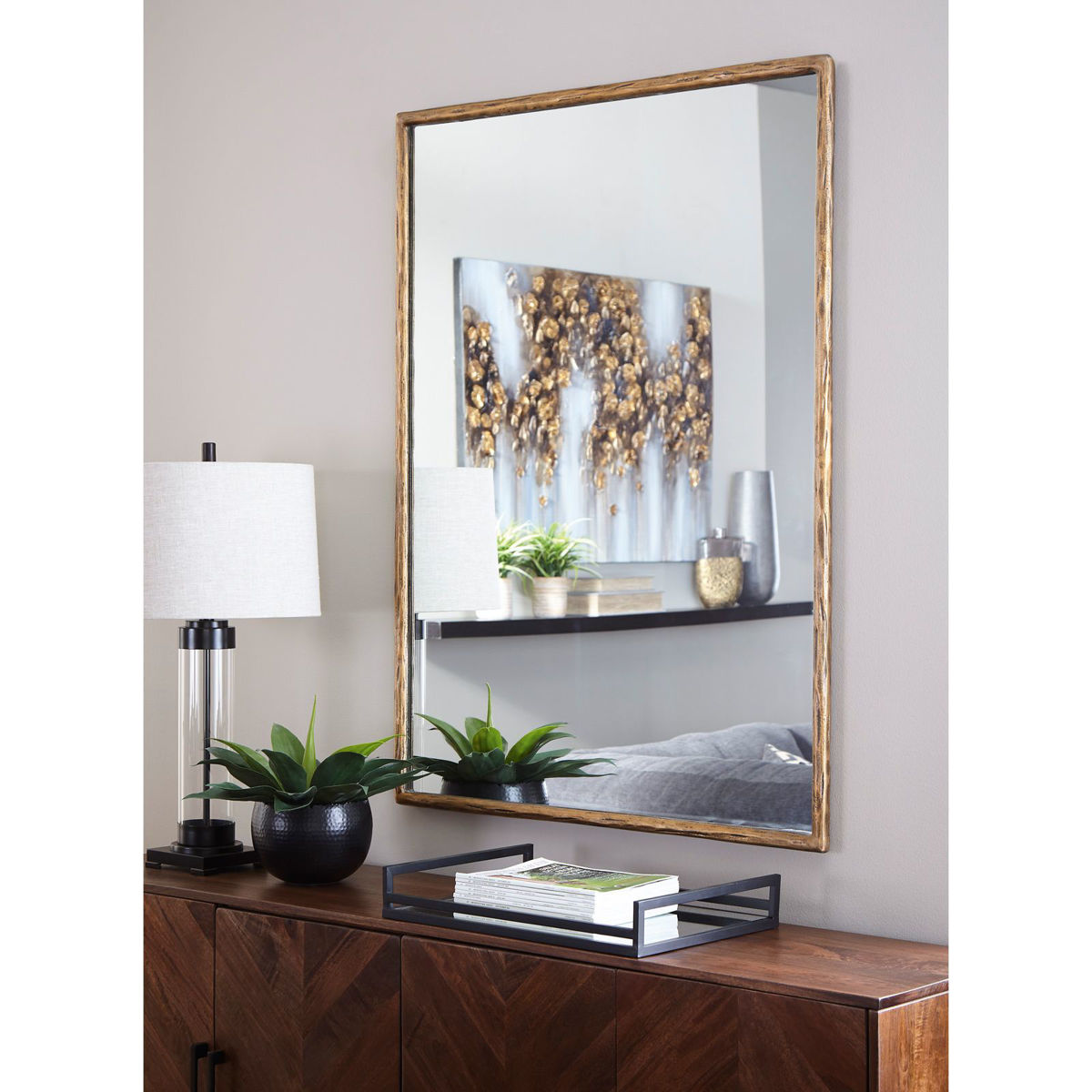 Picture of Ryandale Brass Accent Mirror