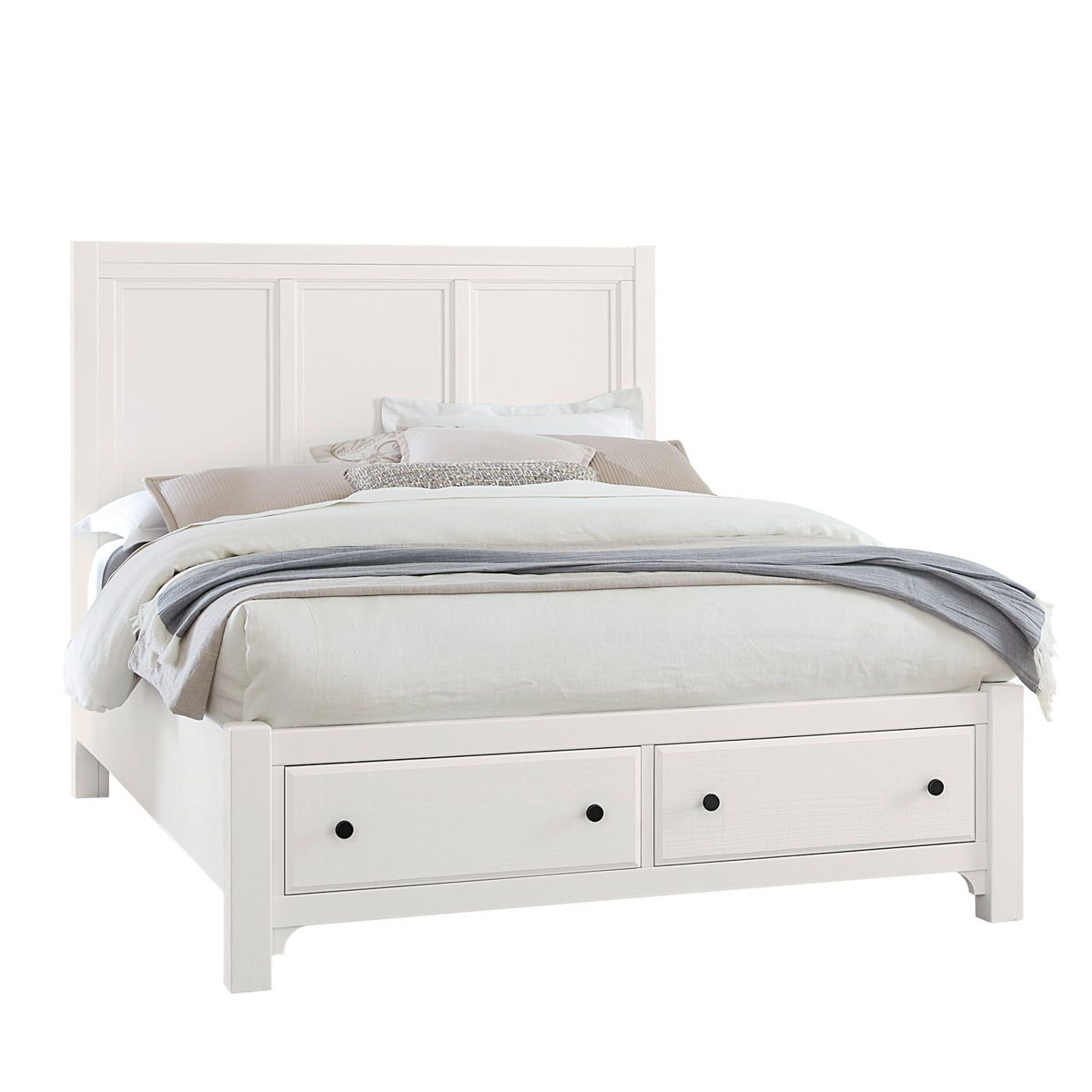 Picture of Cool Farmhouse Soft White Queen Storage Bed