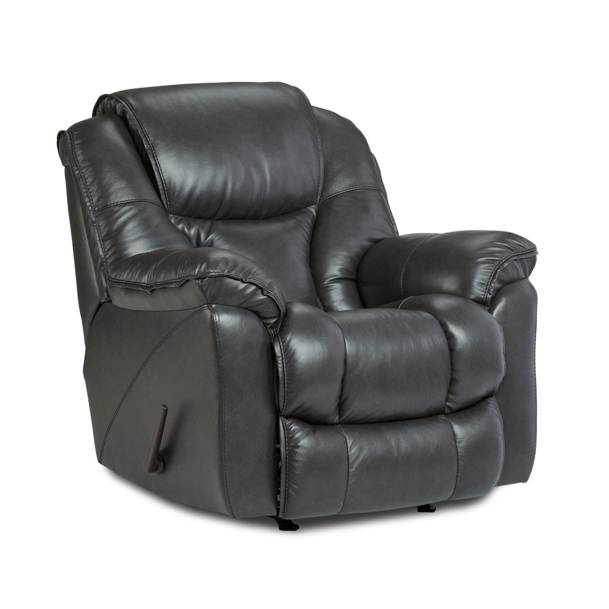 Picture of Sidewinder Charcoal Leather Match Rocker Recliner