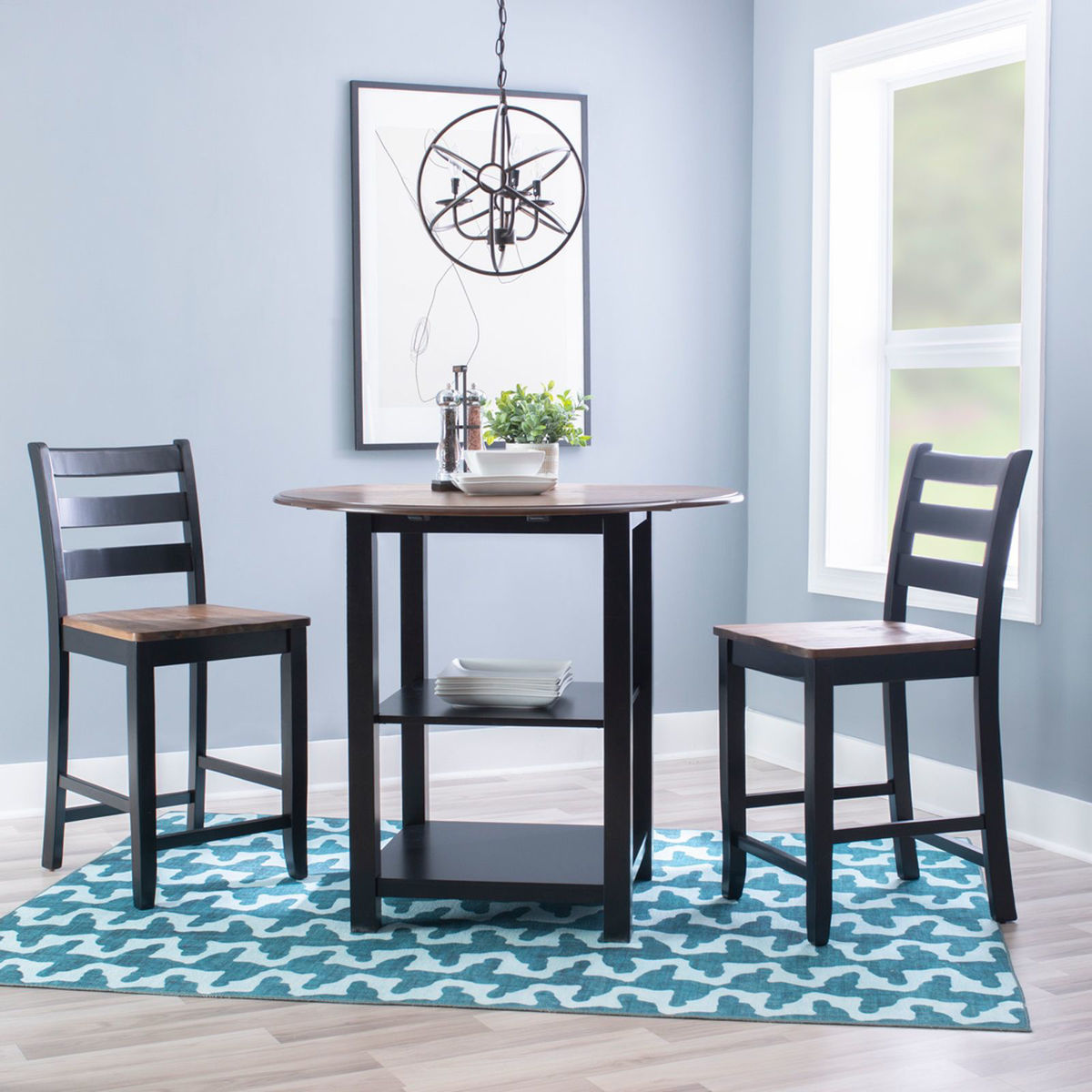 Picture of Vail Black 3-Piece Dining Set