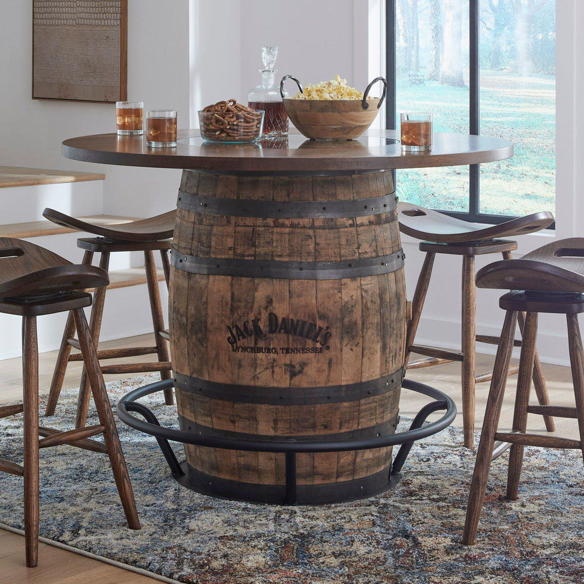 Picture of Whiskey Barrel Table
